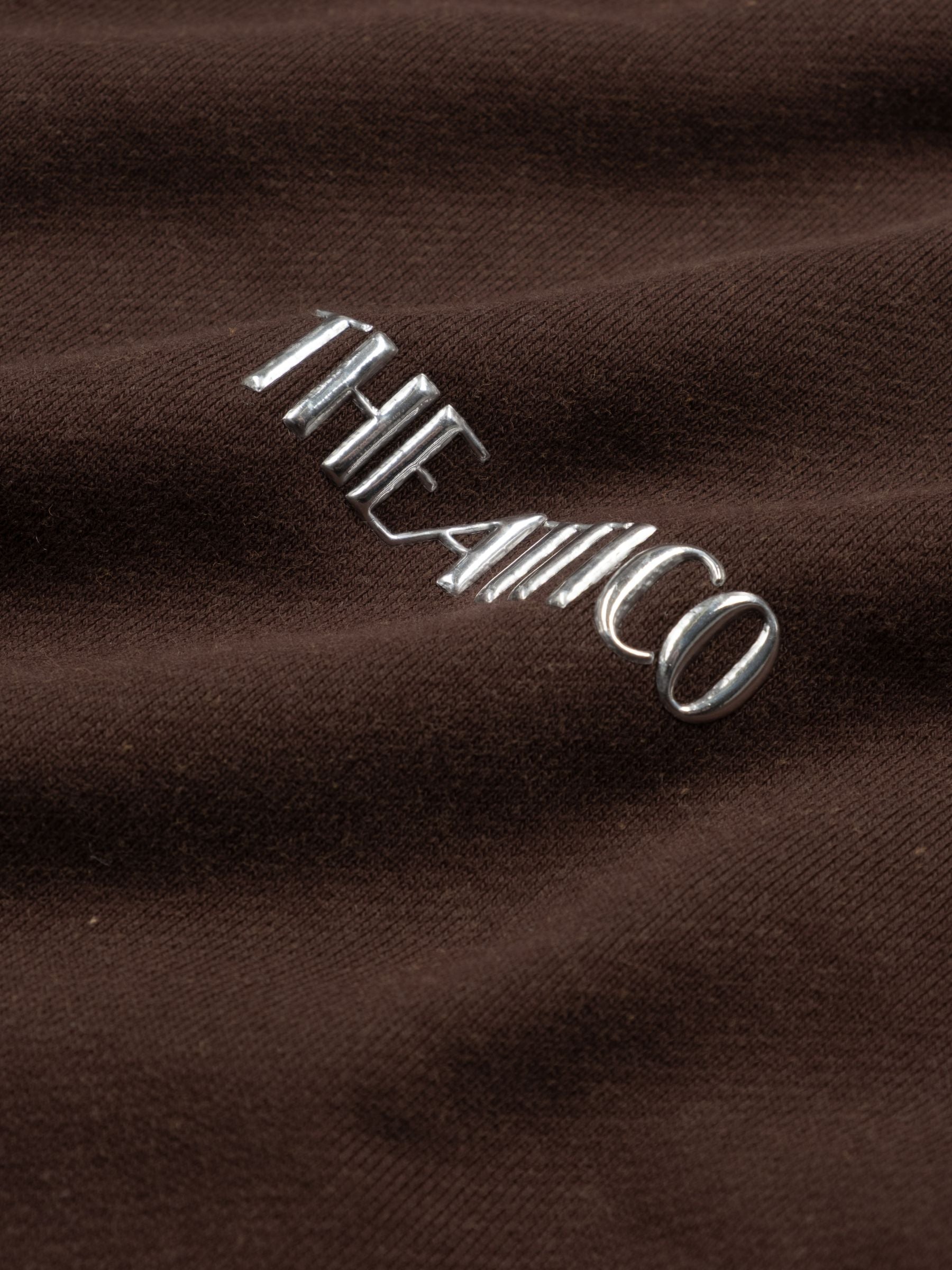 The Attico American Fleece Sweatshirt Blouson Dark Brown