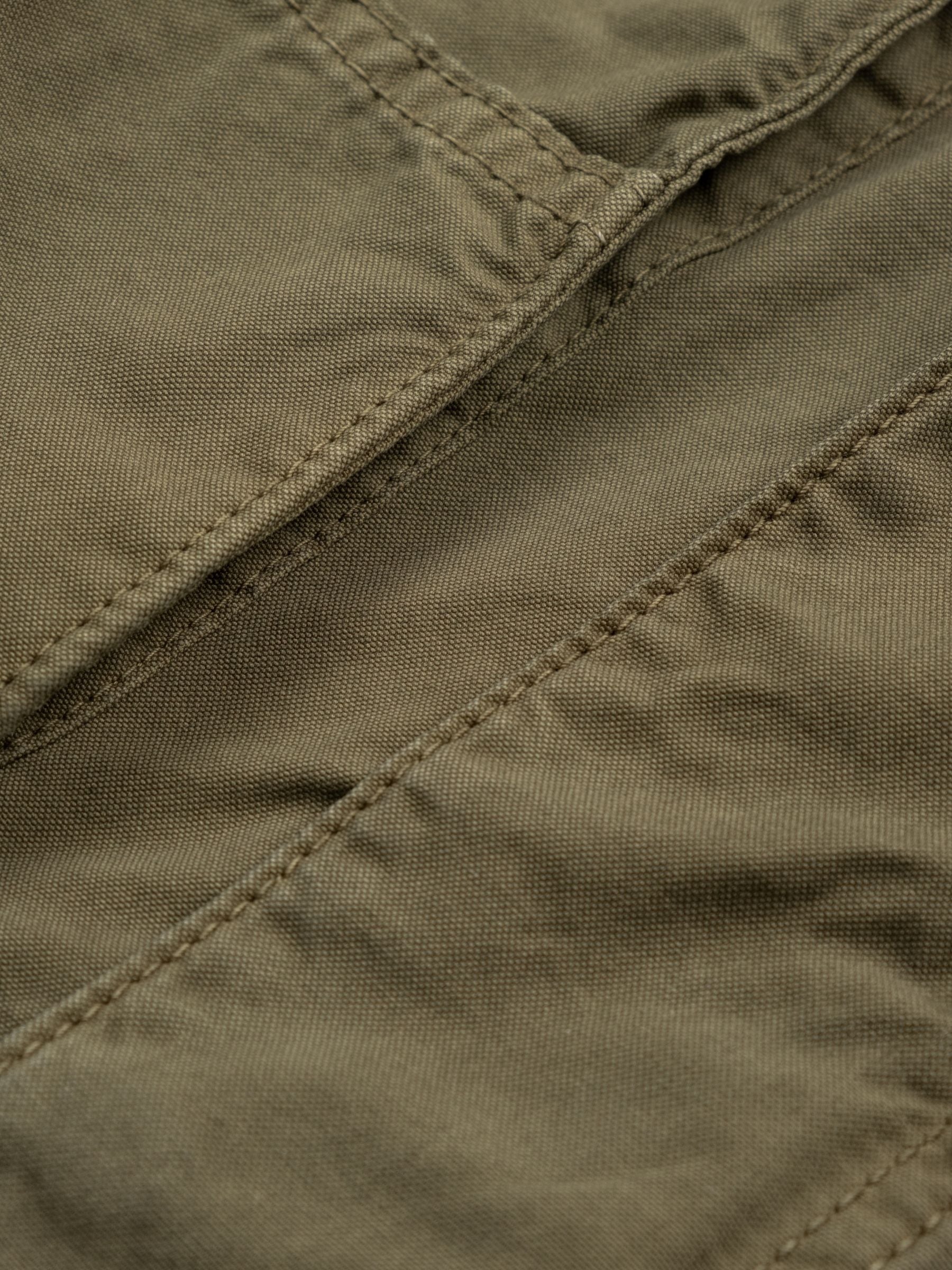 The Attico Overdyed Canvas Bomber Jacket Military Green