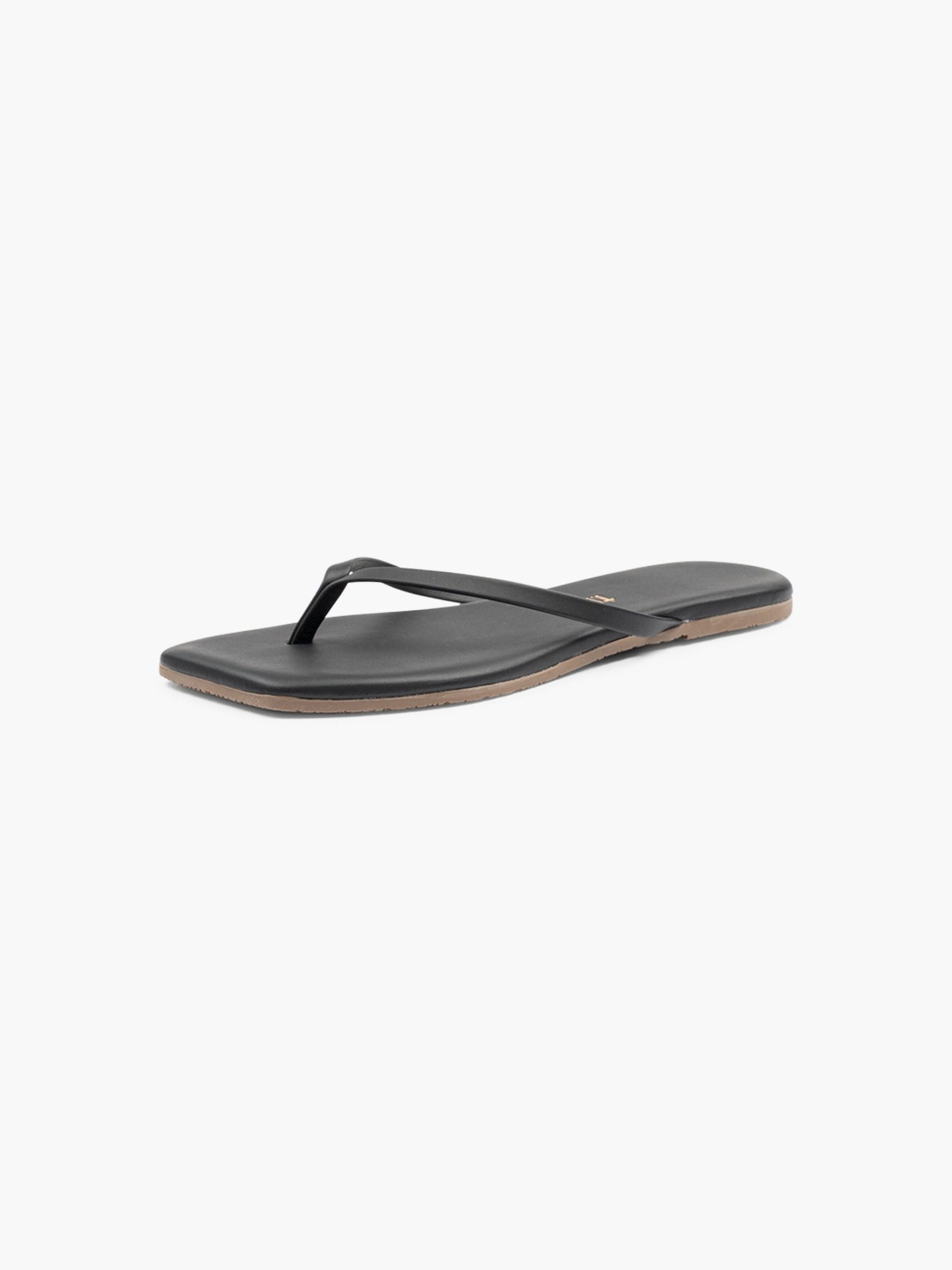TKEES Square Toe Lily Sandals Black