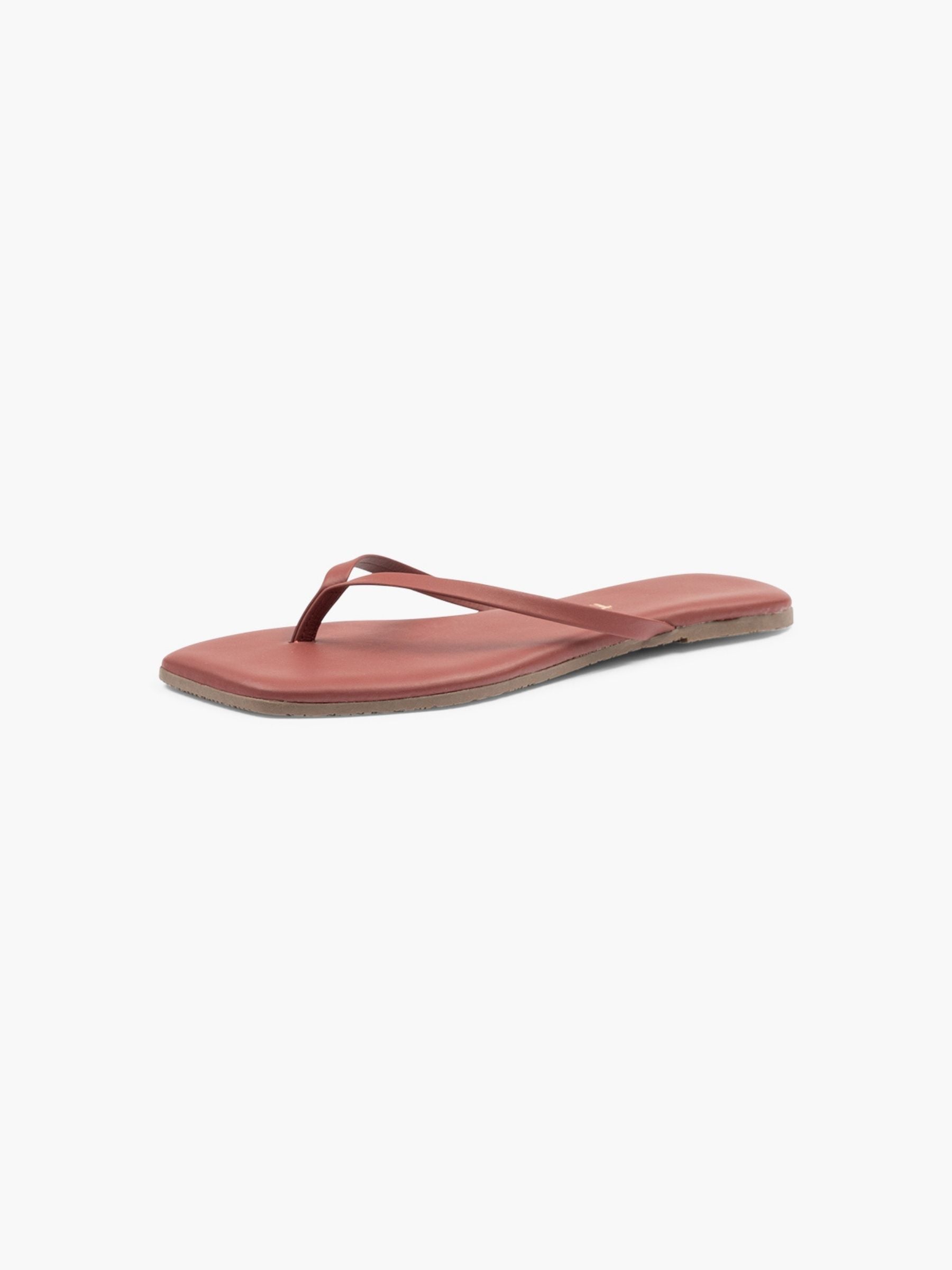 TKEES Square Toe Lily Sandals Burgundy