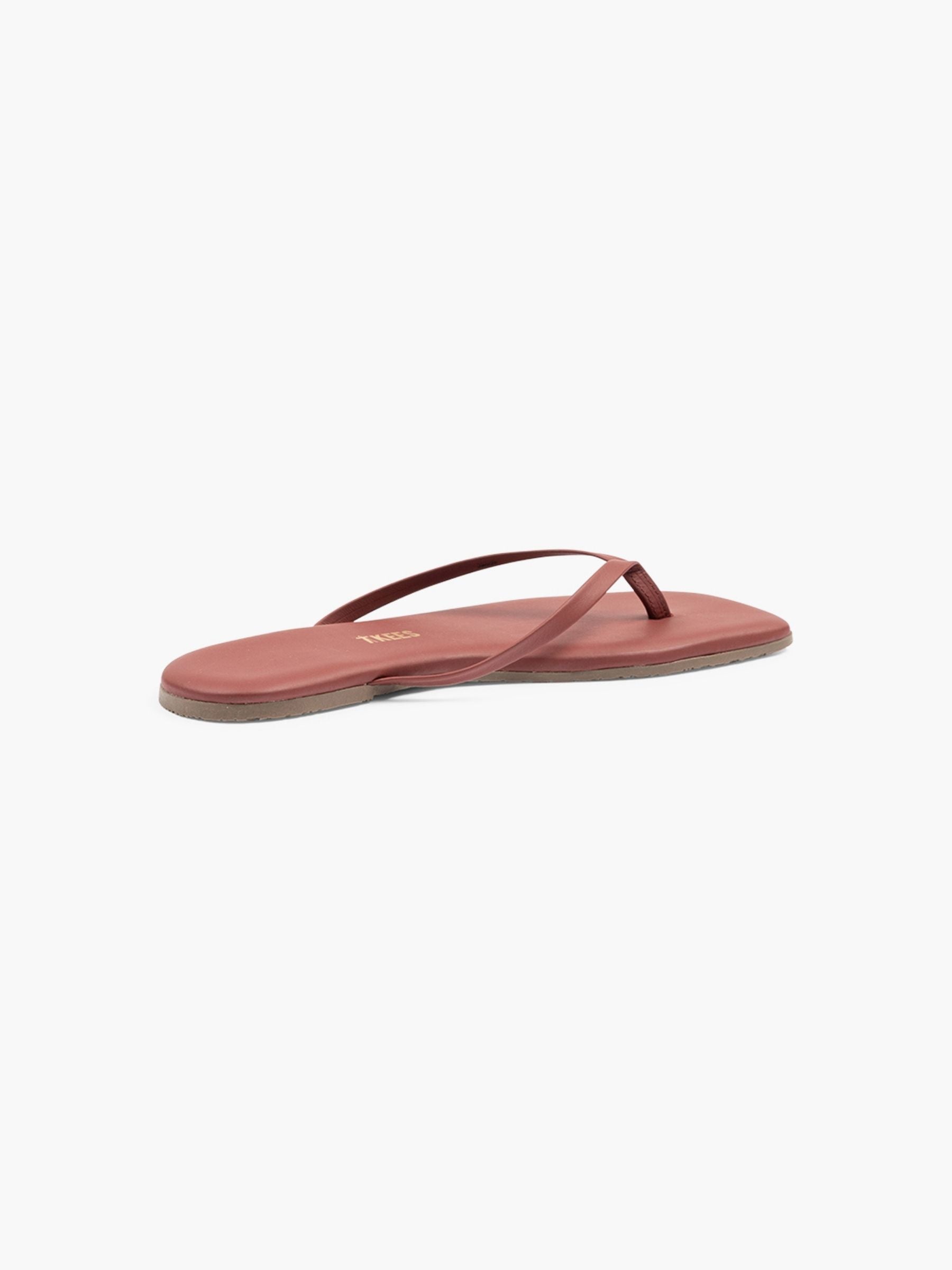 TKEES Square Toe Lily Sandals Burgundy