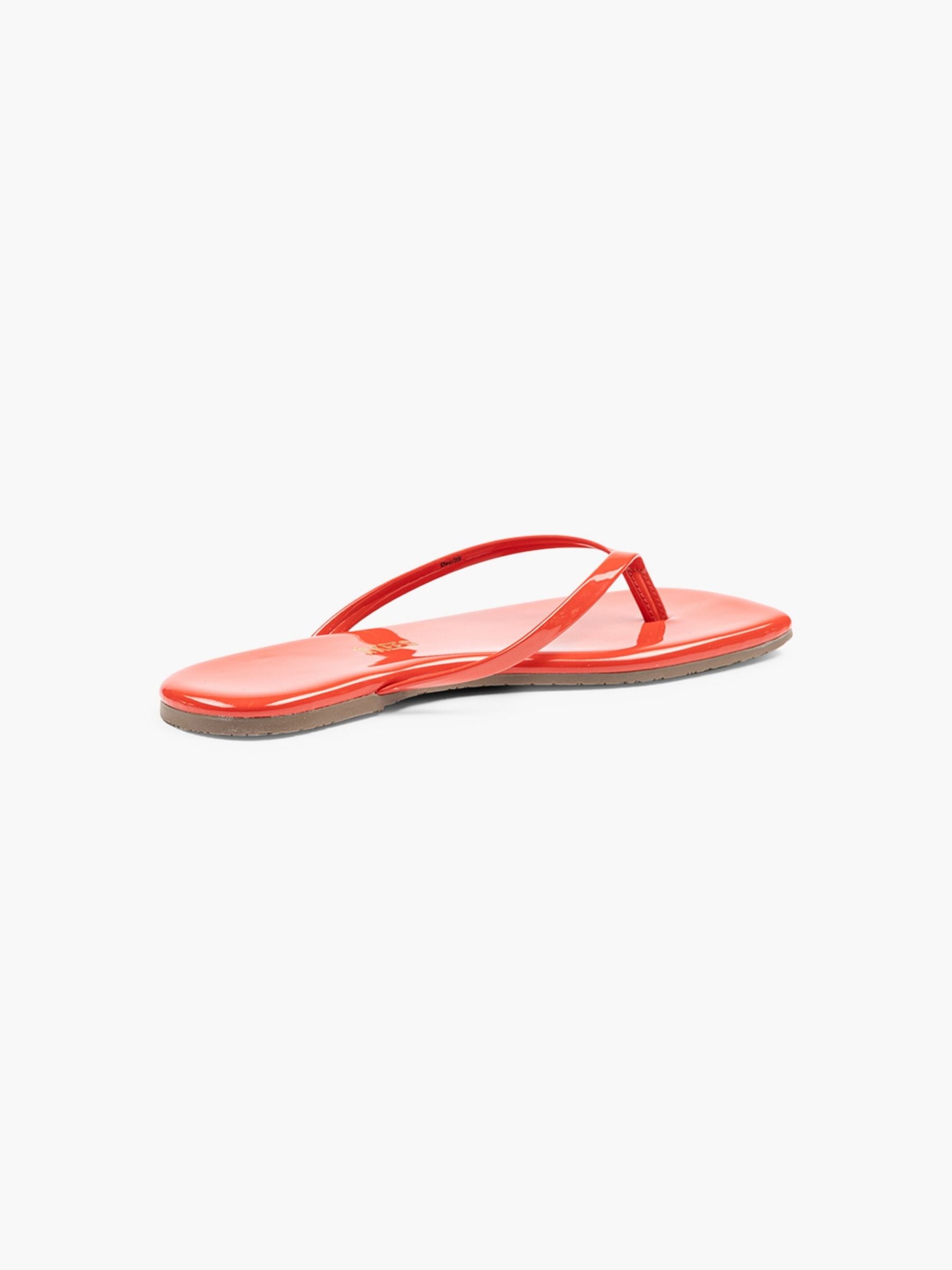TKEES Square Toe Lily Sandals Red Gloss