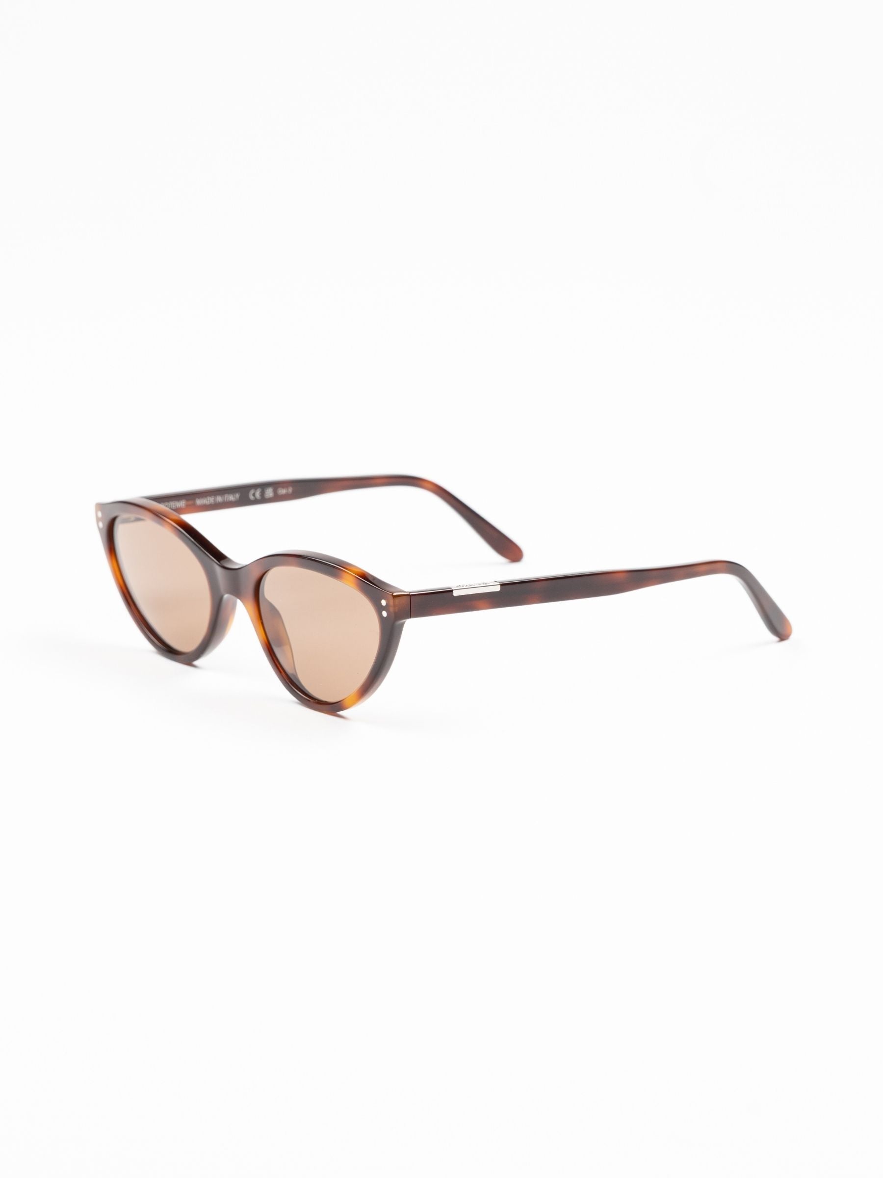 Toteme Cateye Sunglasses Dark Havana