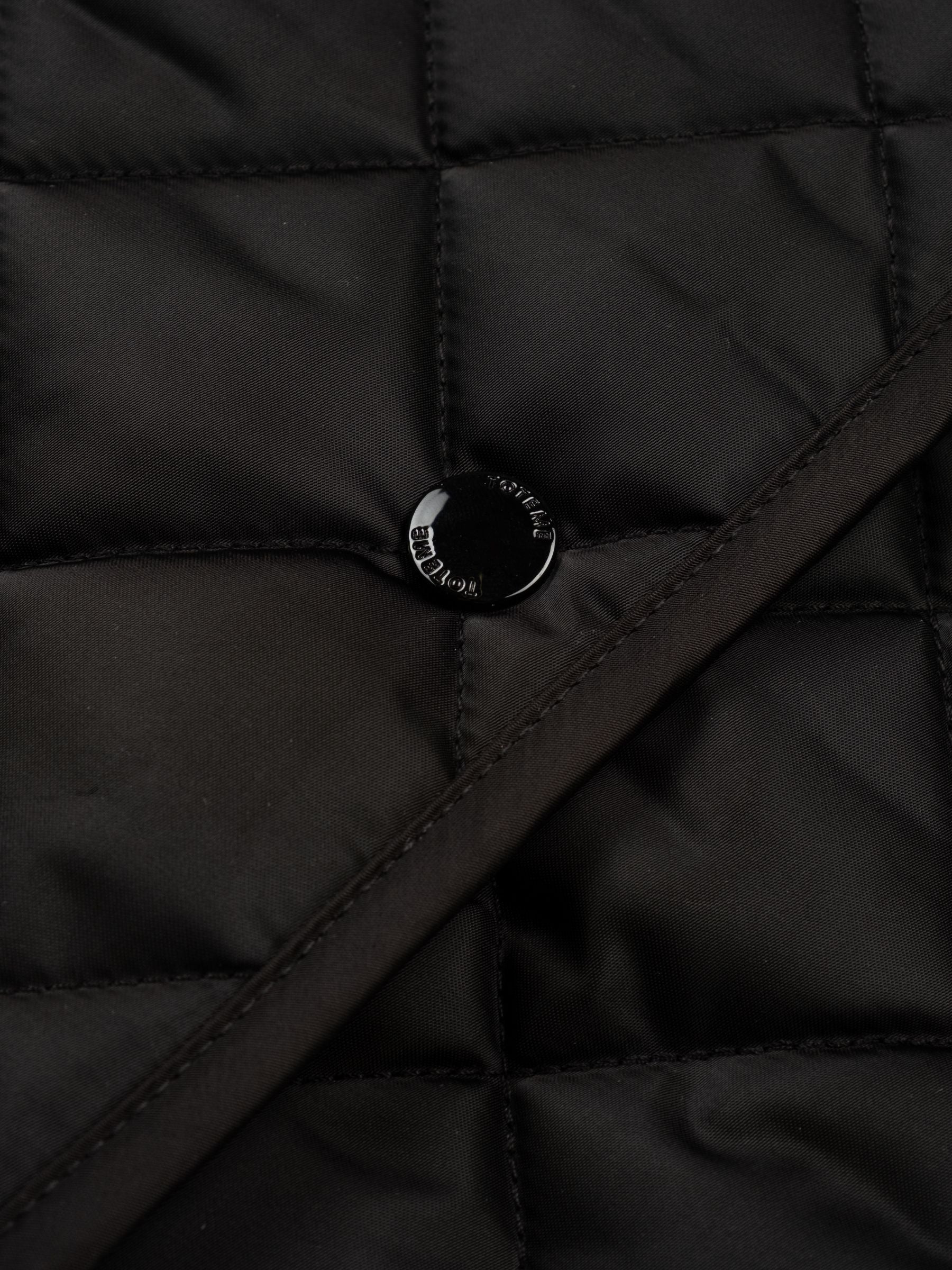 Toteme Collared Quilted Jacket Black