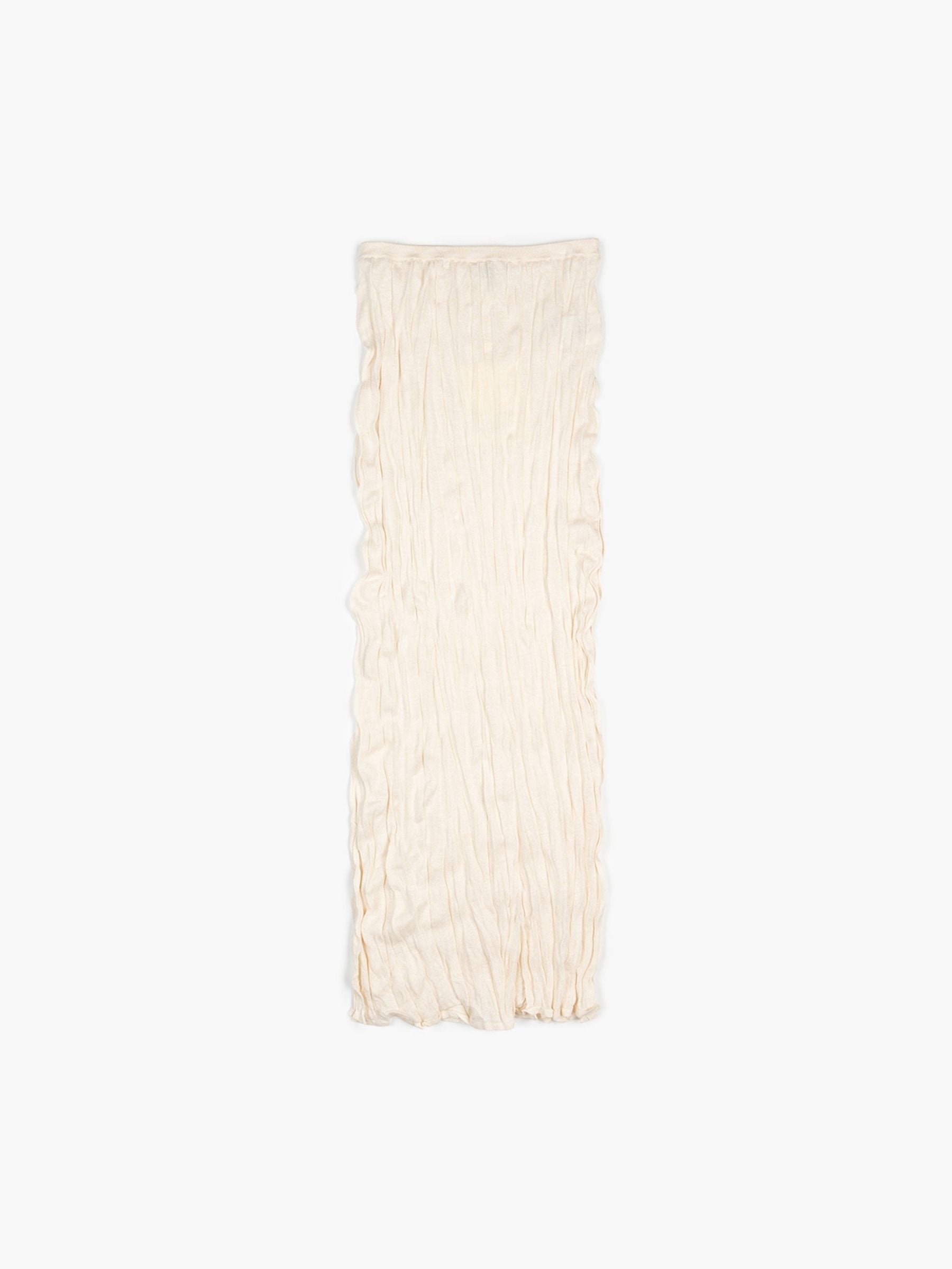 Toteme Crinkled Knit Skirt Pale Apricot