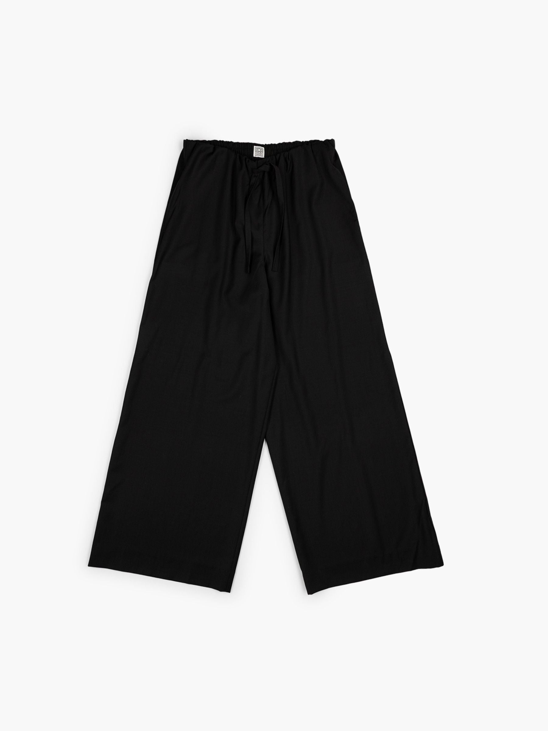 Toteme Drawstring Dinner Trousers Black