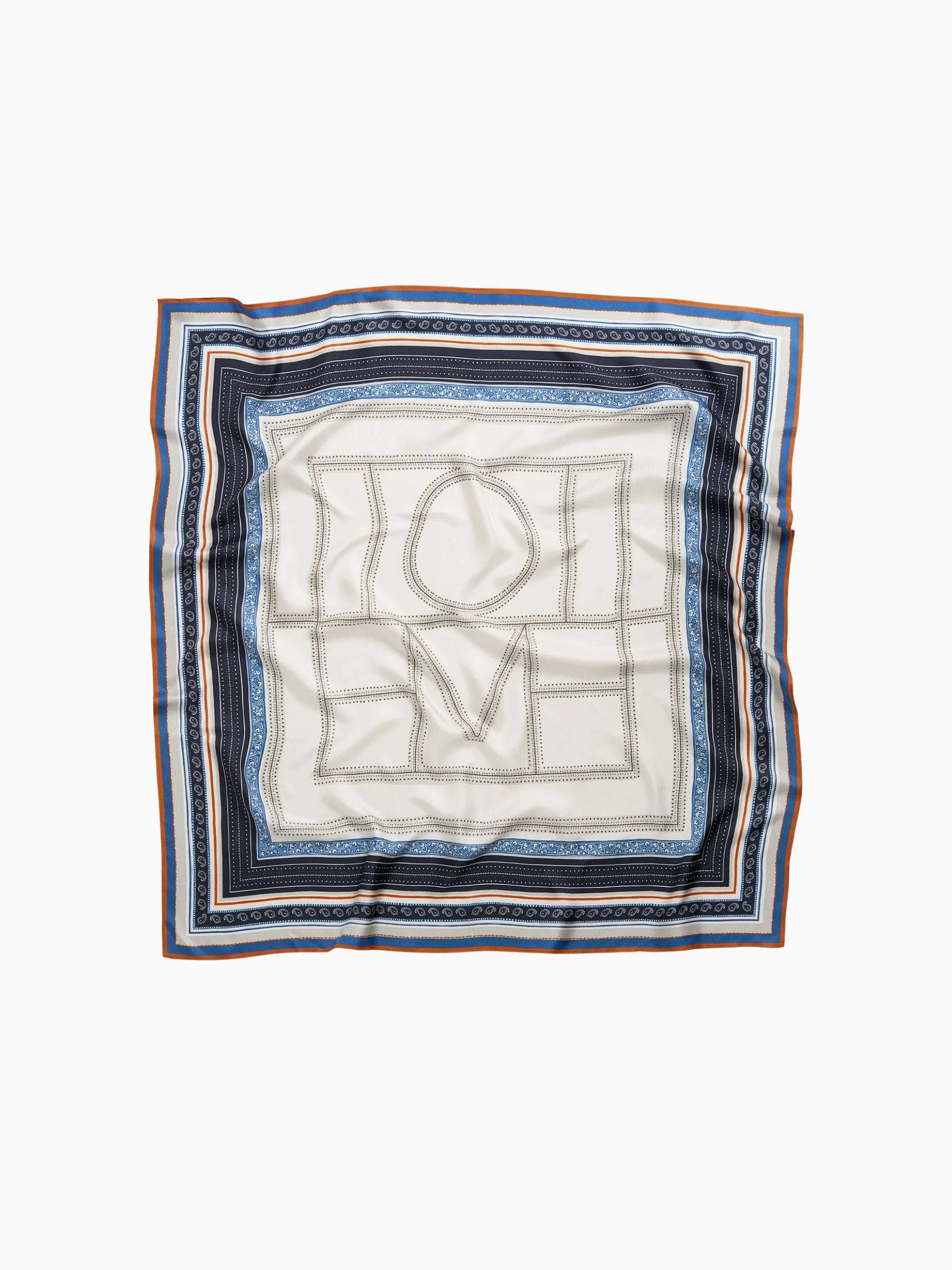 Toteme Collector Scarf Ecru Navy
