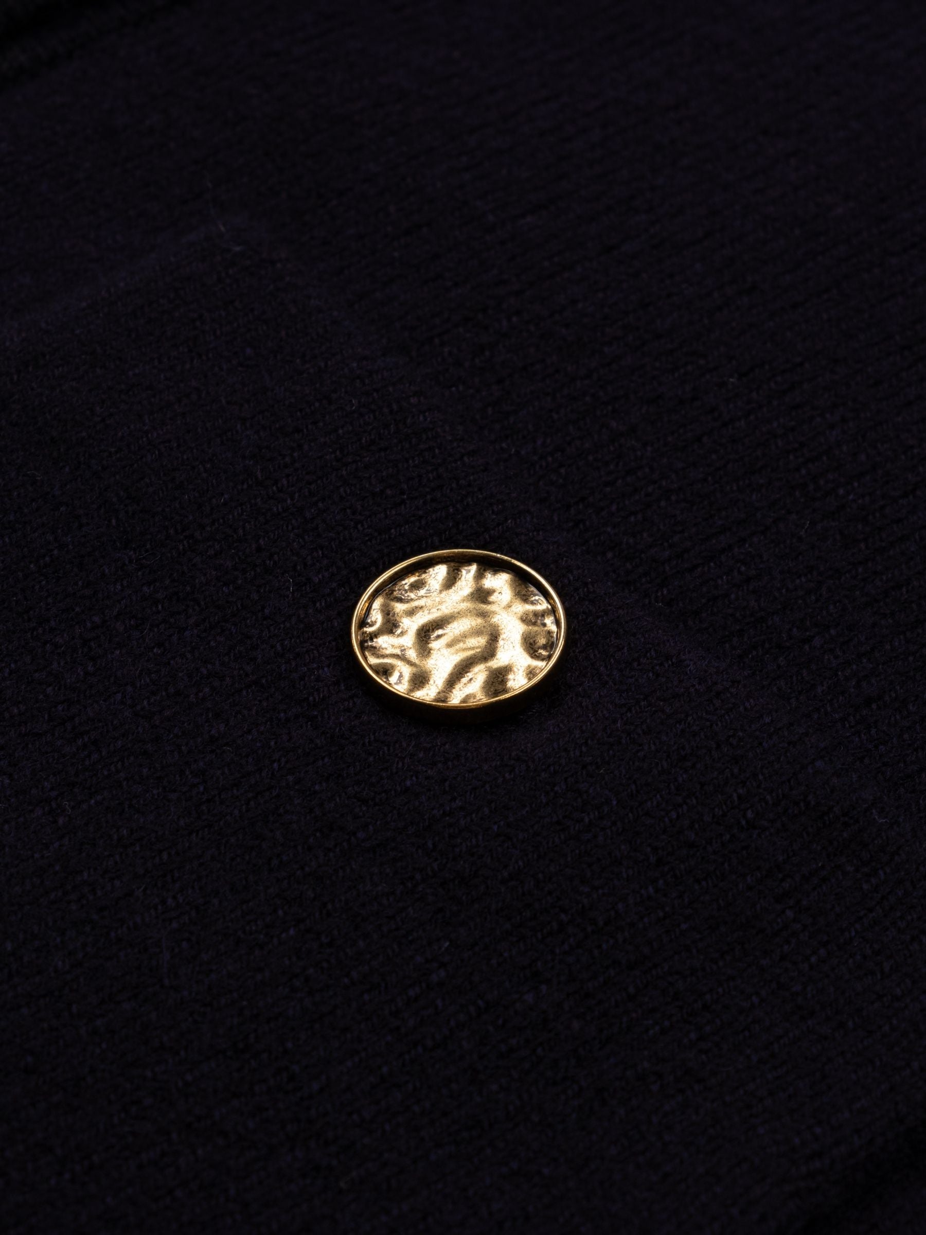 Toteme Hammered Button Cardigan Navy