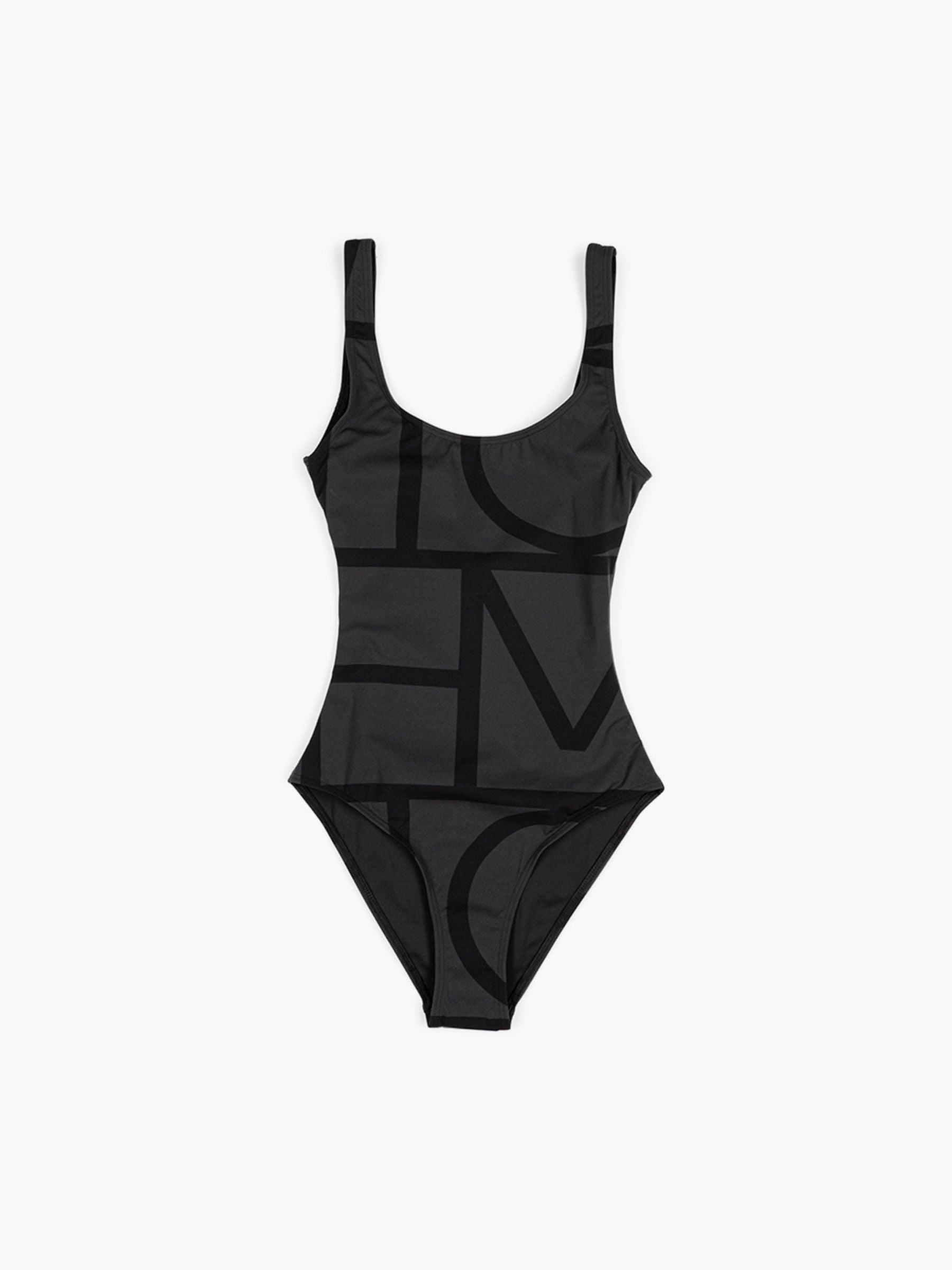 Toteme Monogram Swimsuit Black