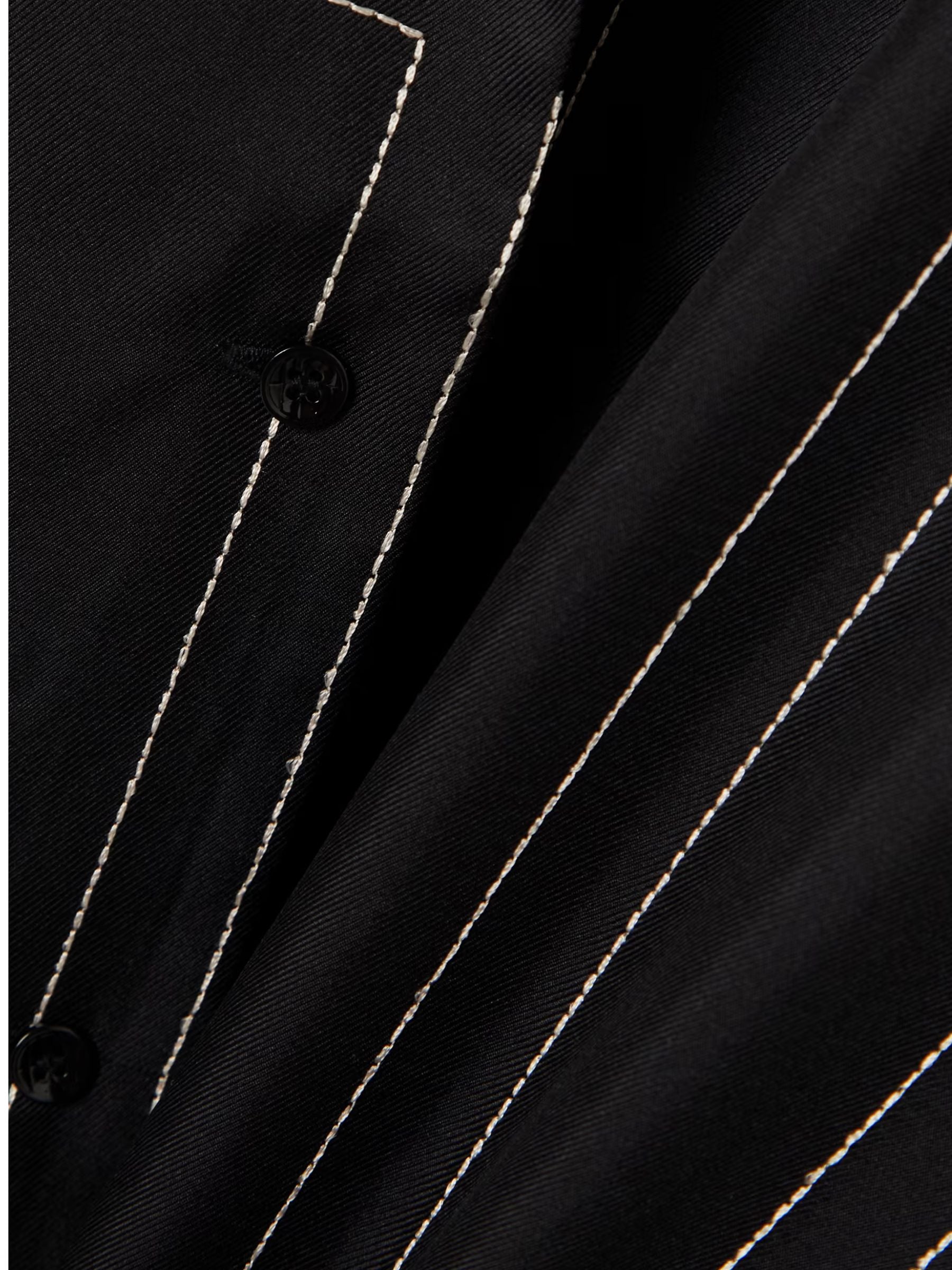 Toteme Monogram Silk Pj Blouse Black