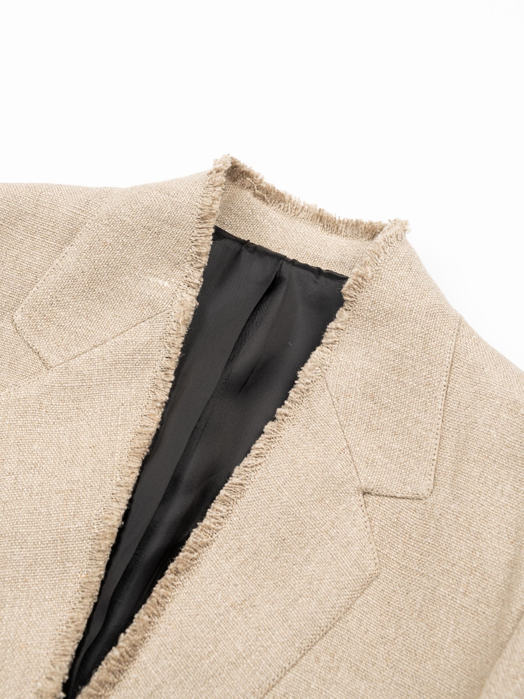 Toteme Raw Lapel Jacket Beige