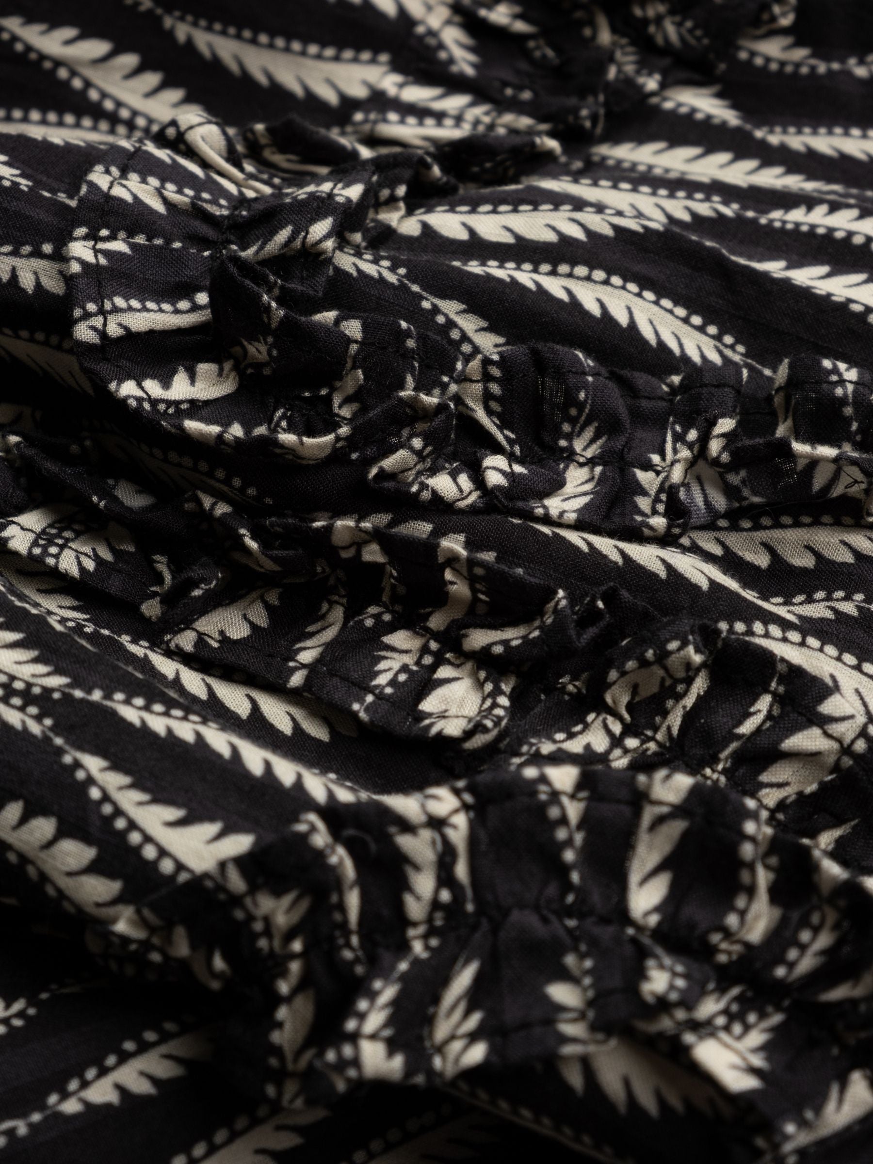 Ulla Johnson Azrou Cotton Long Sleeve Blouse Graphite