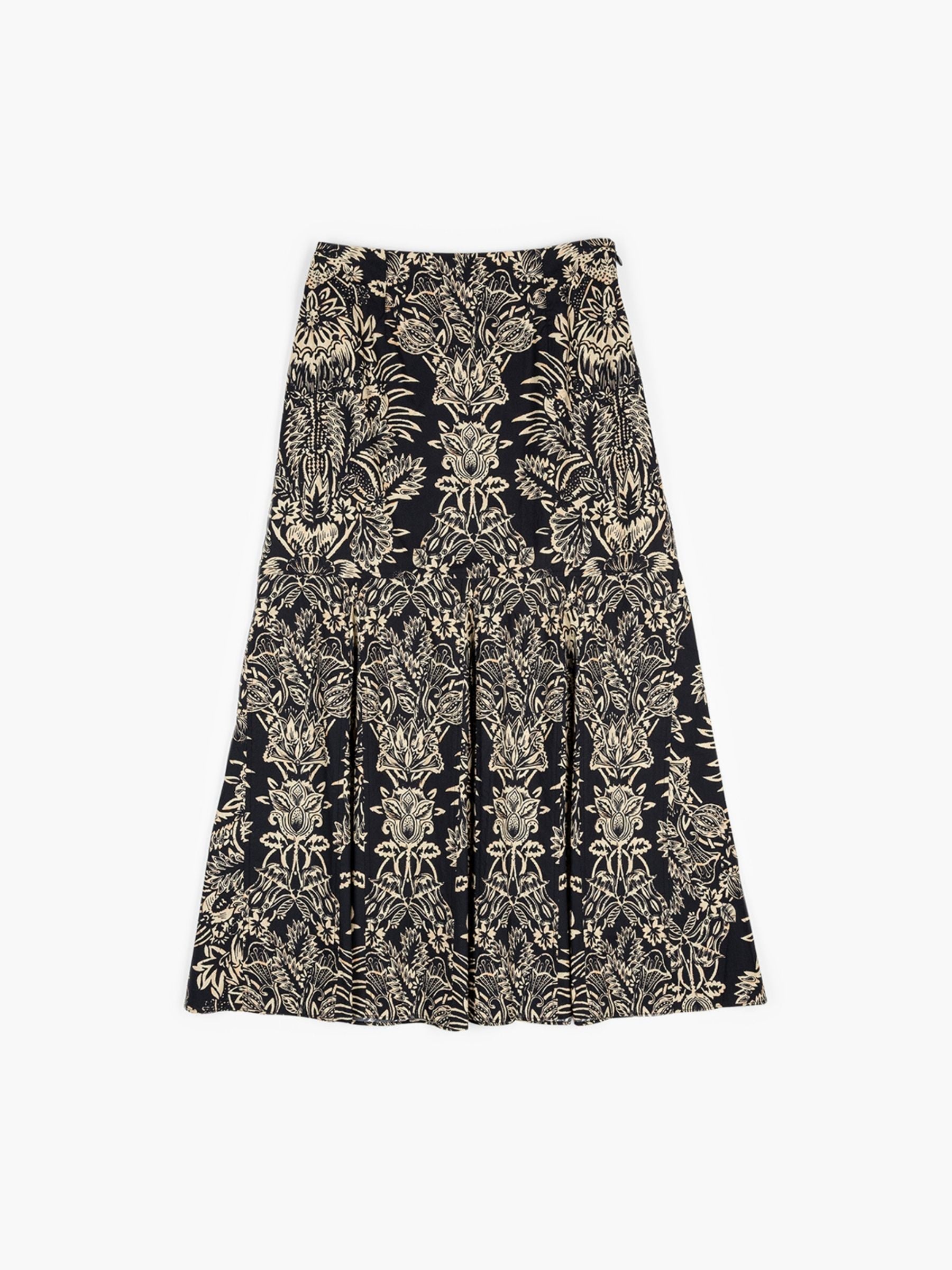Ulla Johnson Clarisse Trumpet Midi Skirt Noir Flora