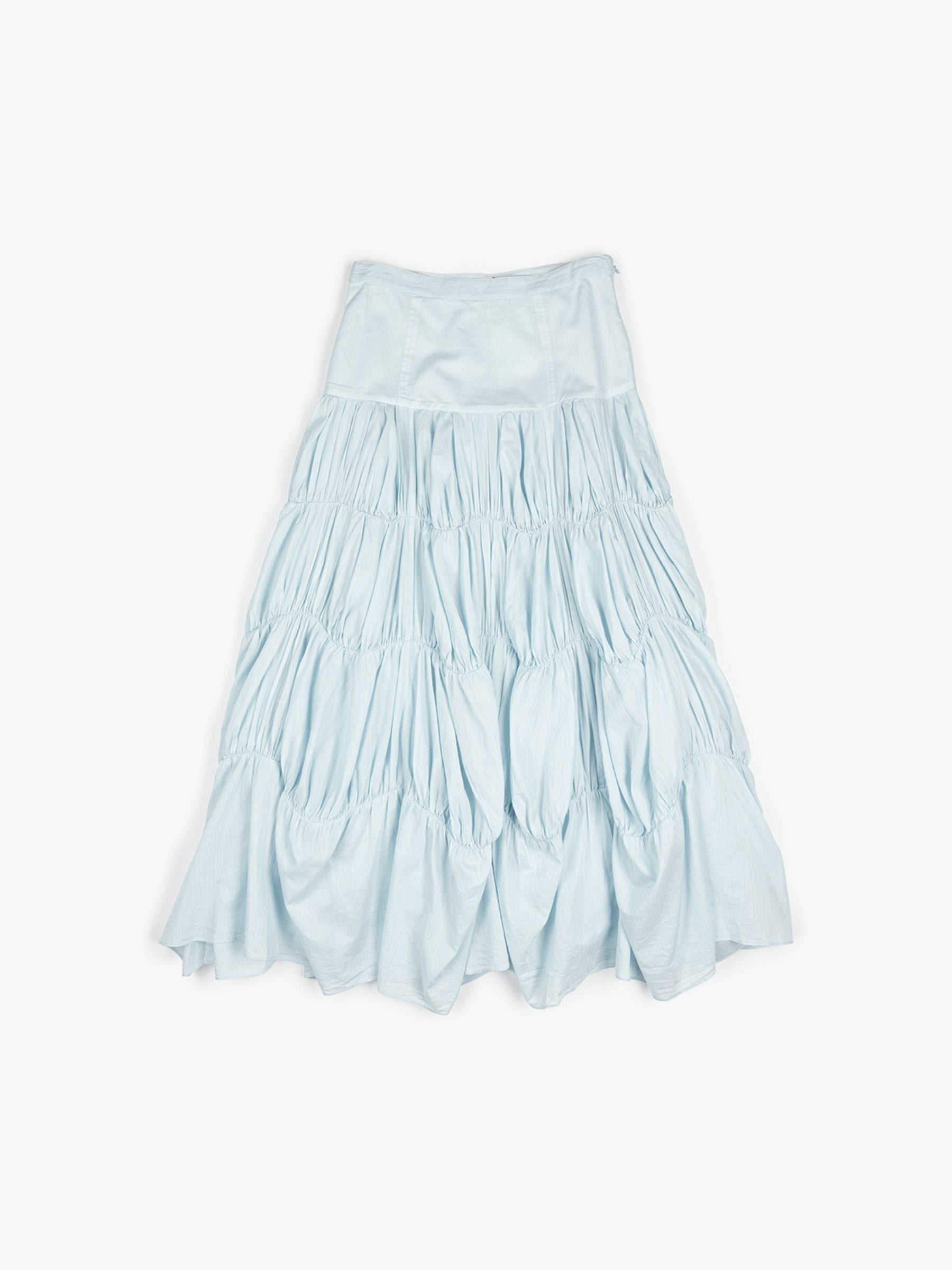 Ulla Johnson Davina Drop Waist Maxi Skirt Adriatic