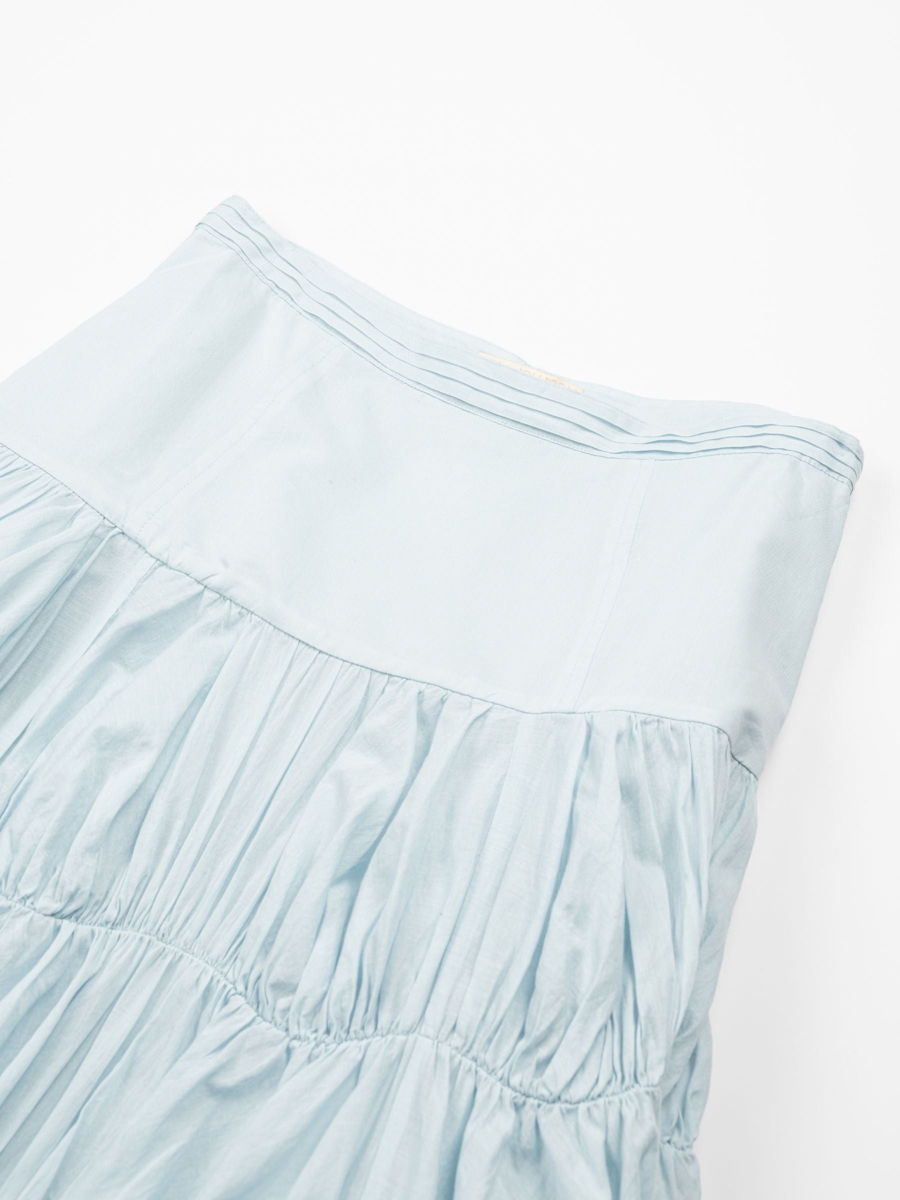 Ulla Johnson Davina Drop Waist Maxi Skirt Adriatic