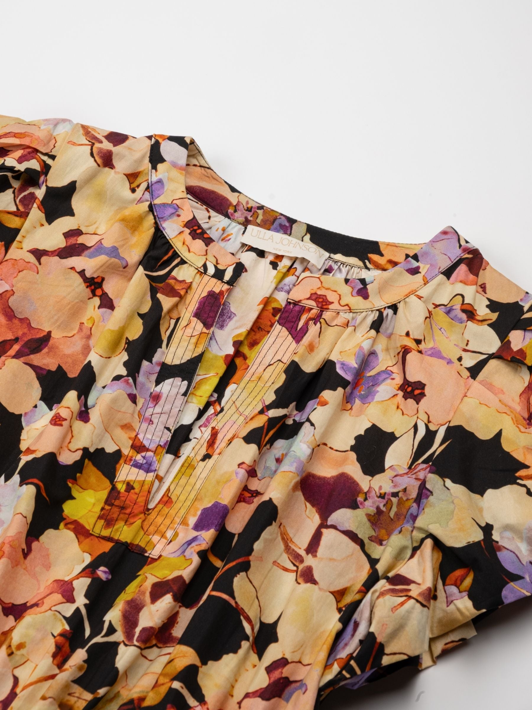 Ulla Johnson Marin Cotton Midi Dress Night Bloom