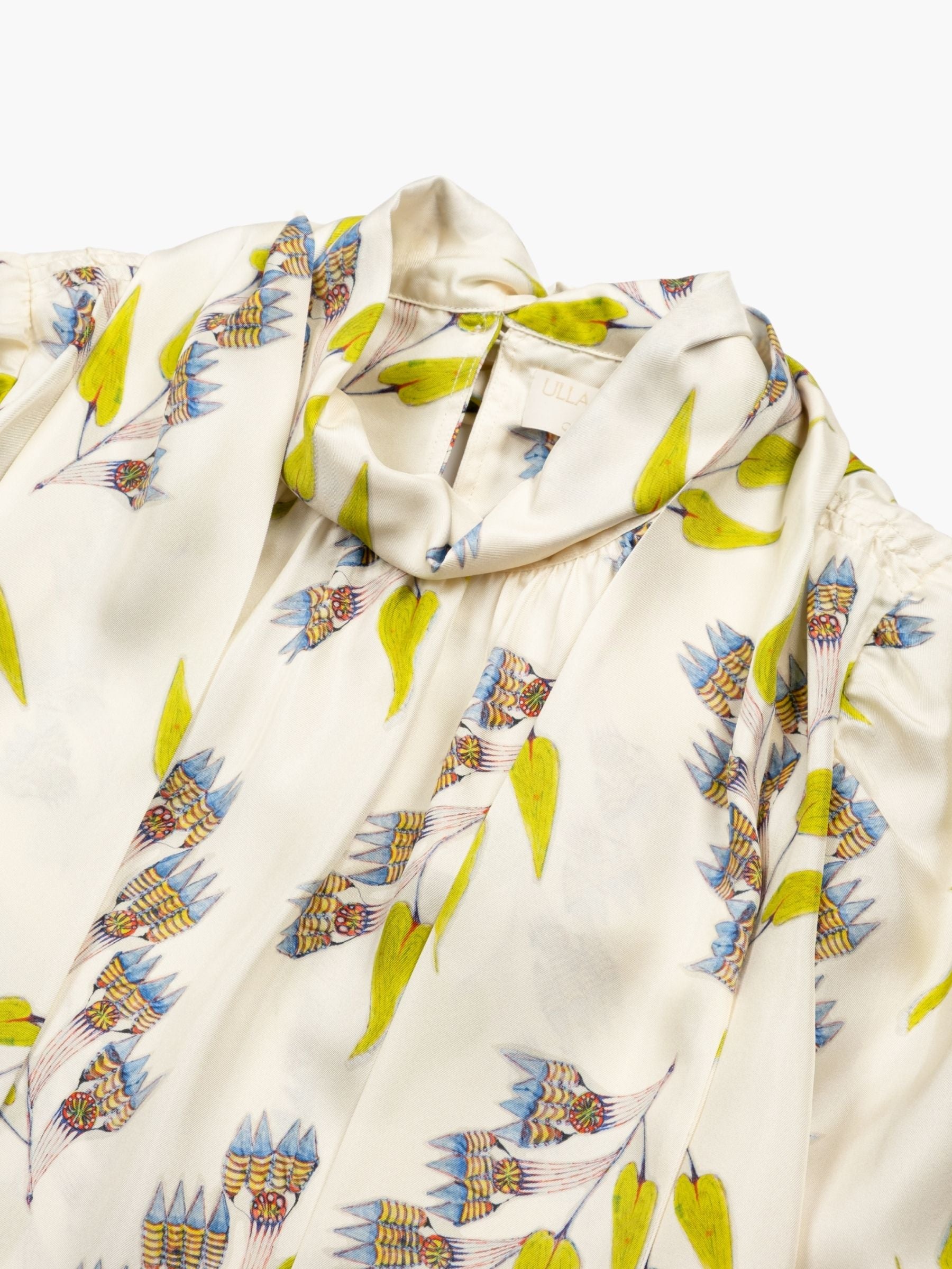 Ulla Johnson Ornament Tie Neck Blouse Infinite Flower