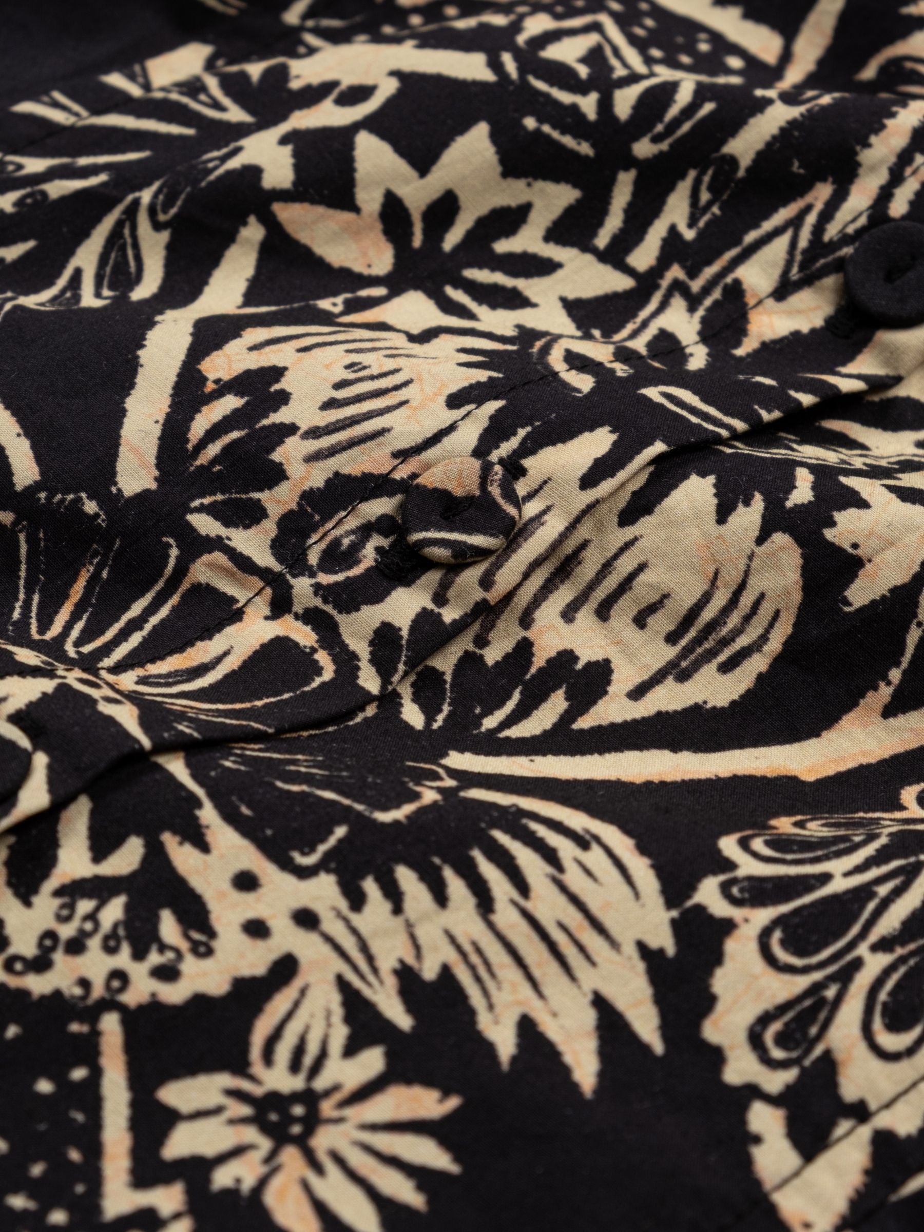 Ulla Johnson Taliah Long Sleeve Mini Dress Noir Flora