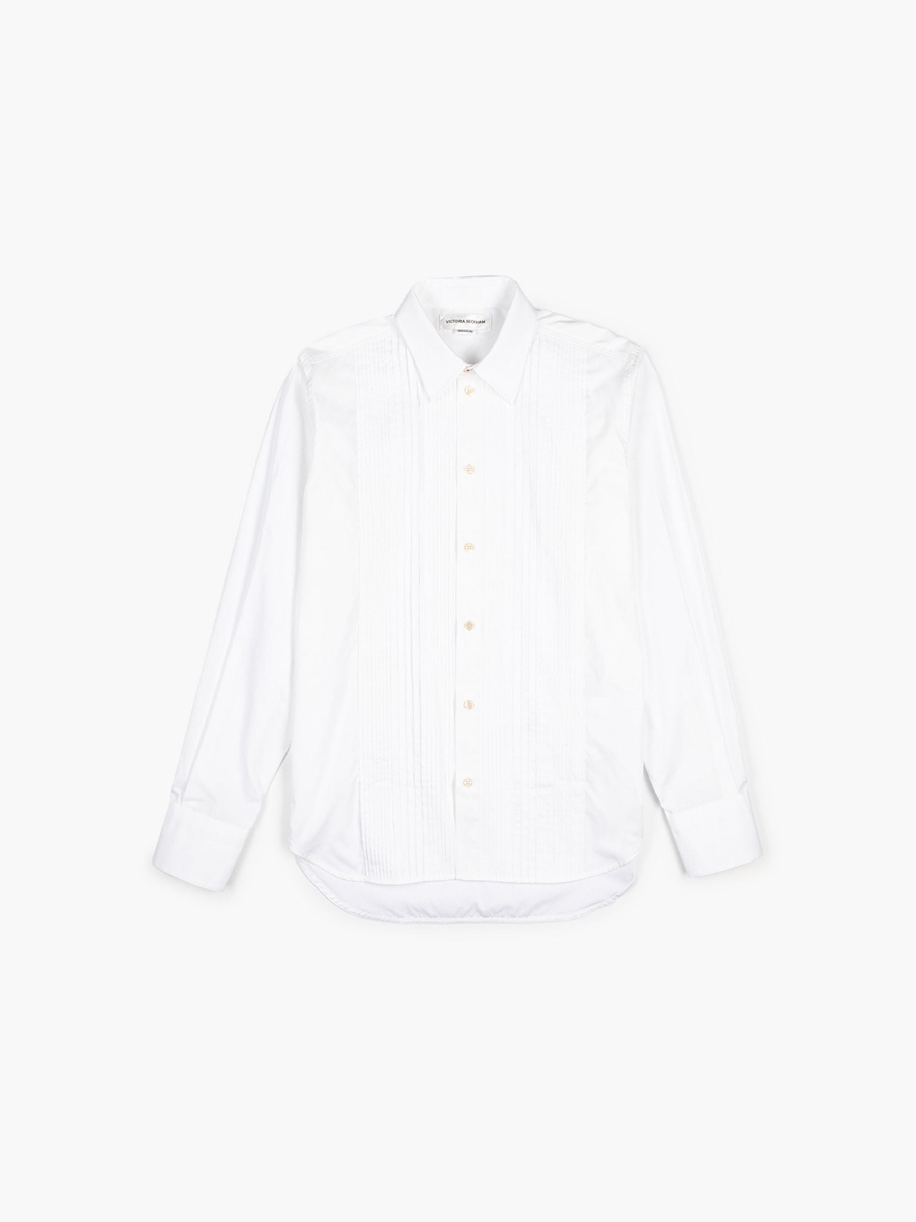 Victoria Beckham Pin Tuck Detail Shirt White