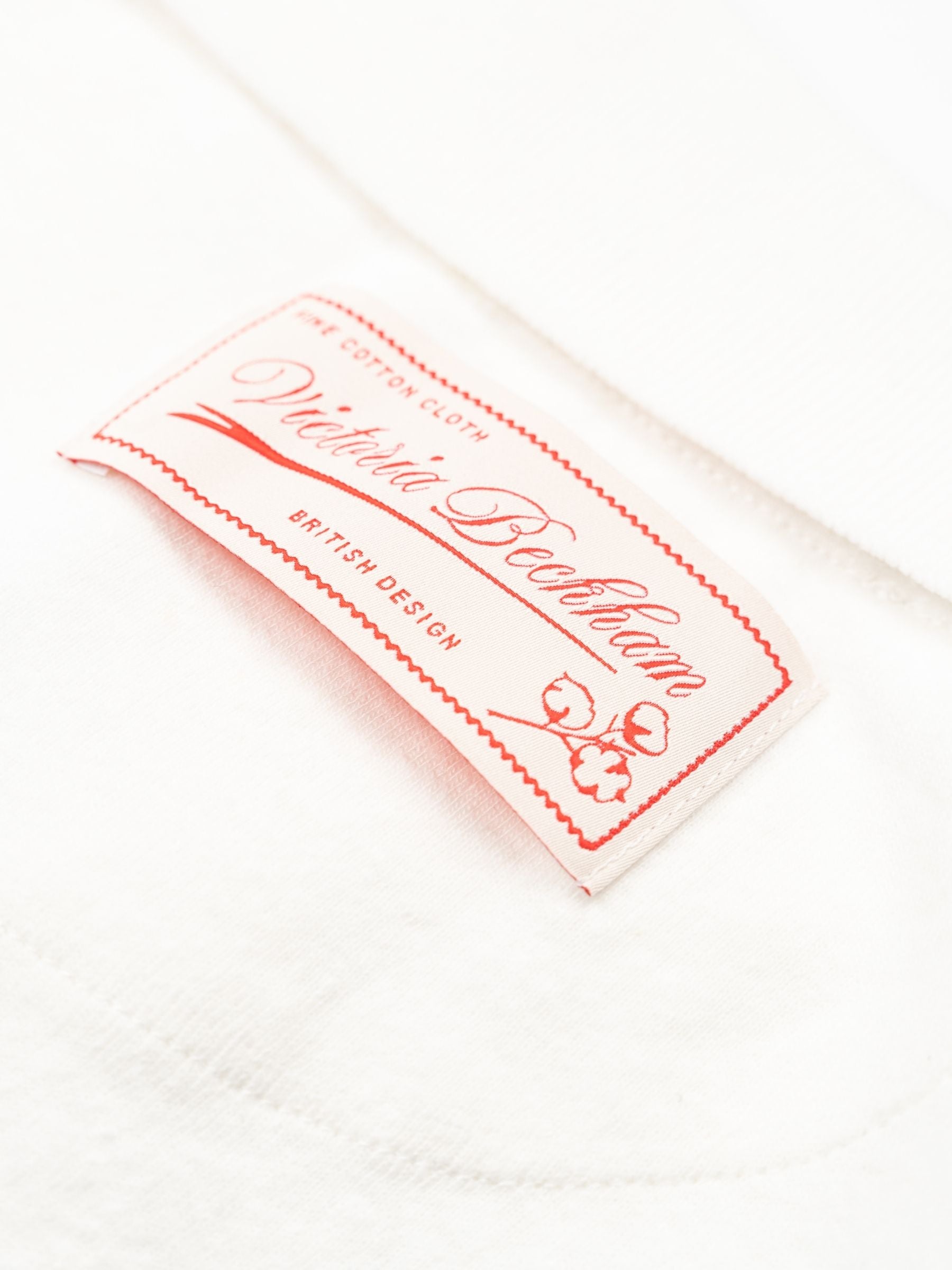 Victoria Beckham Polo Collar Top White