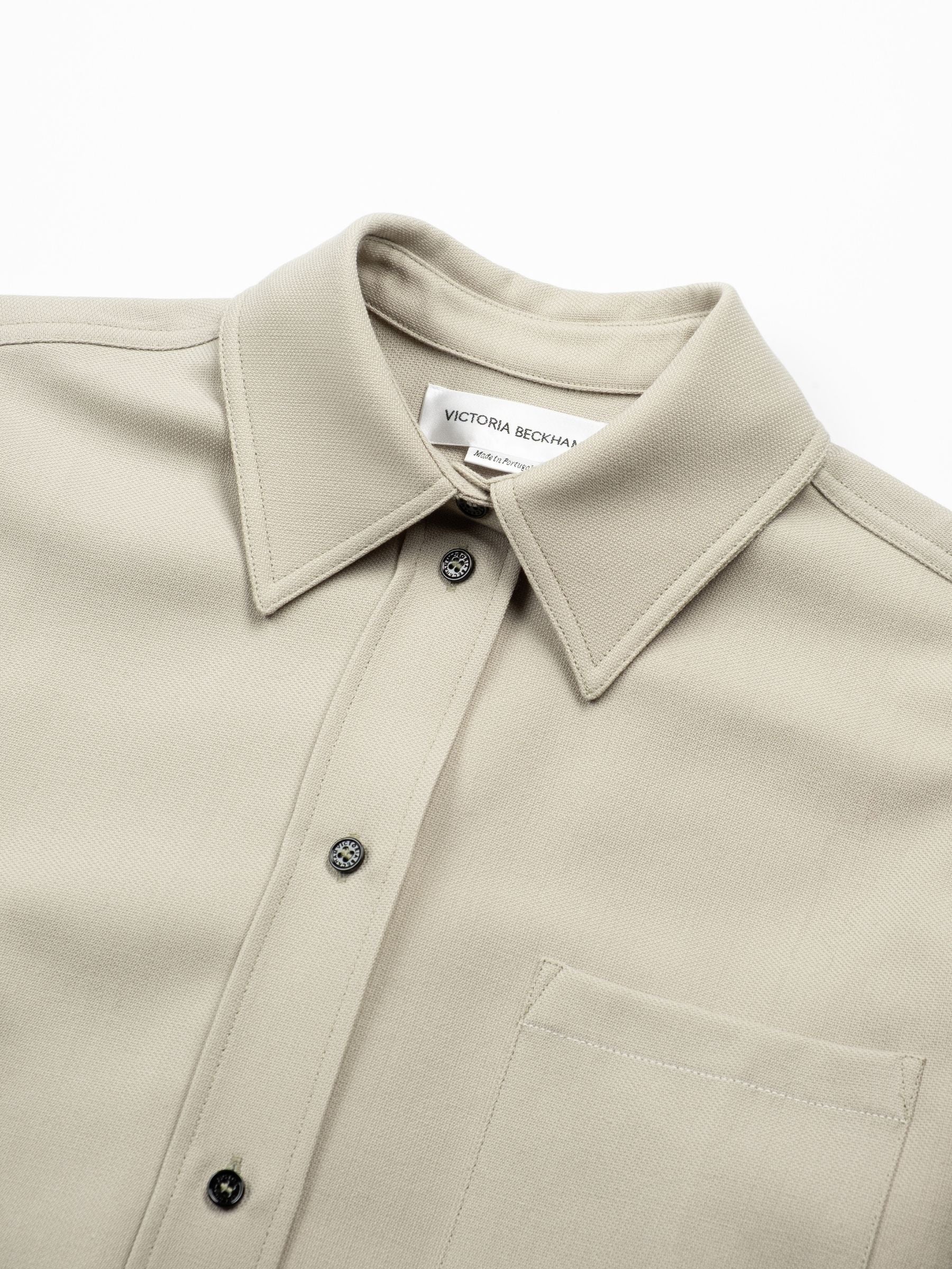 Victoria Beckham Pyjama Shirt Dried Sage