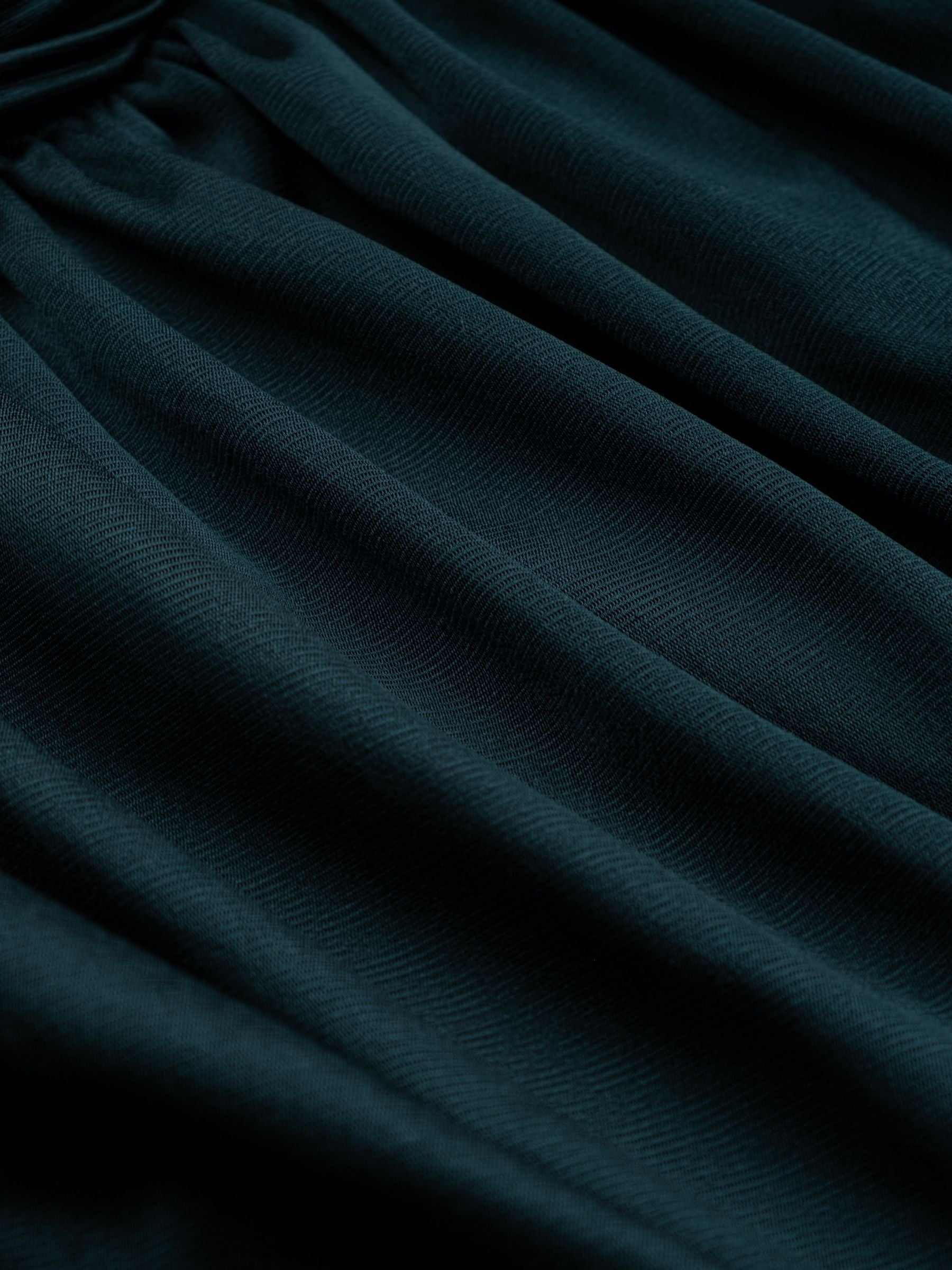 Victoria Beckham Sleeveless Twist Detail Dress Dark Teal