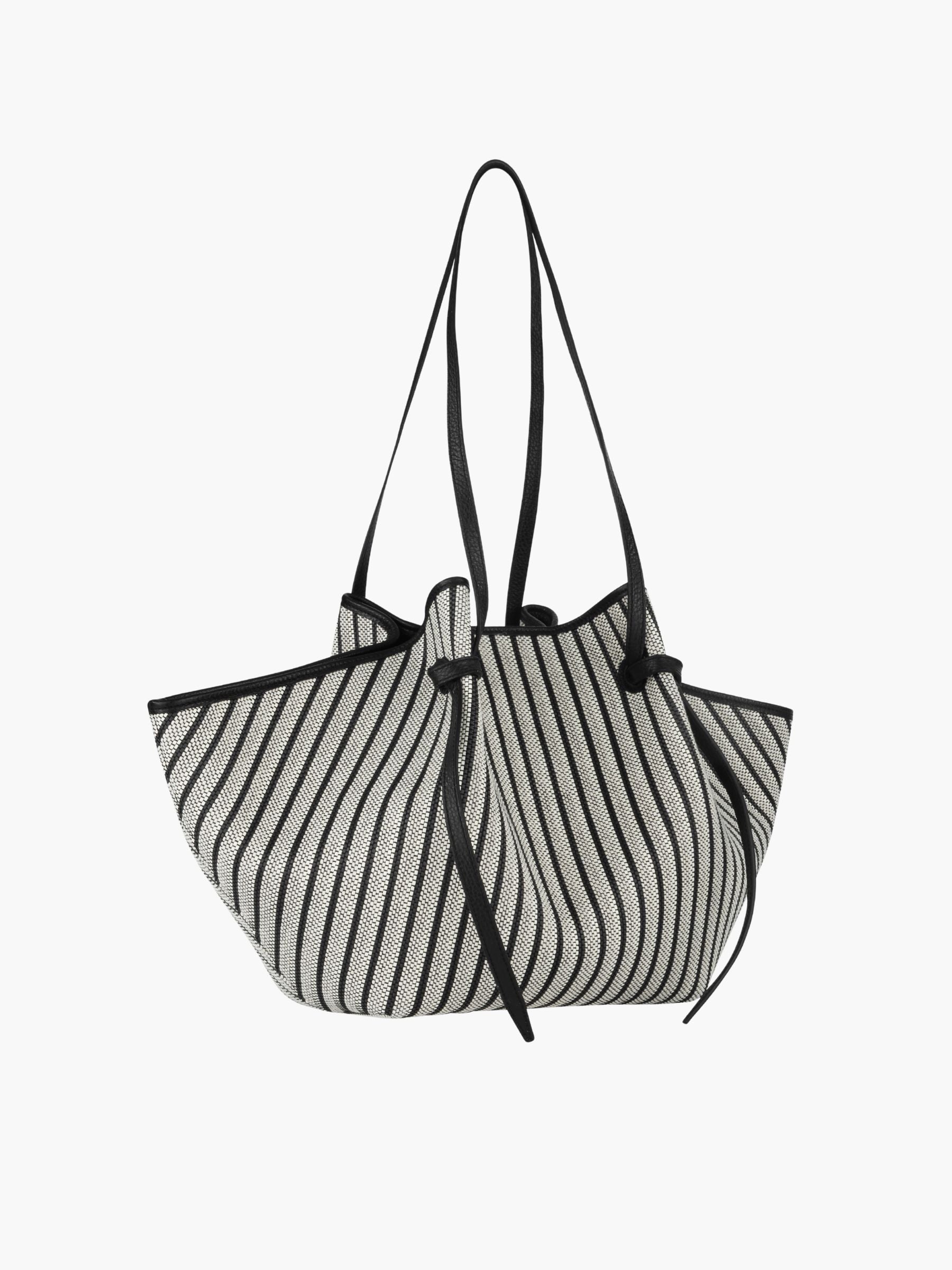 Yuzefi Large Mochi Woven Canvas Striped