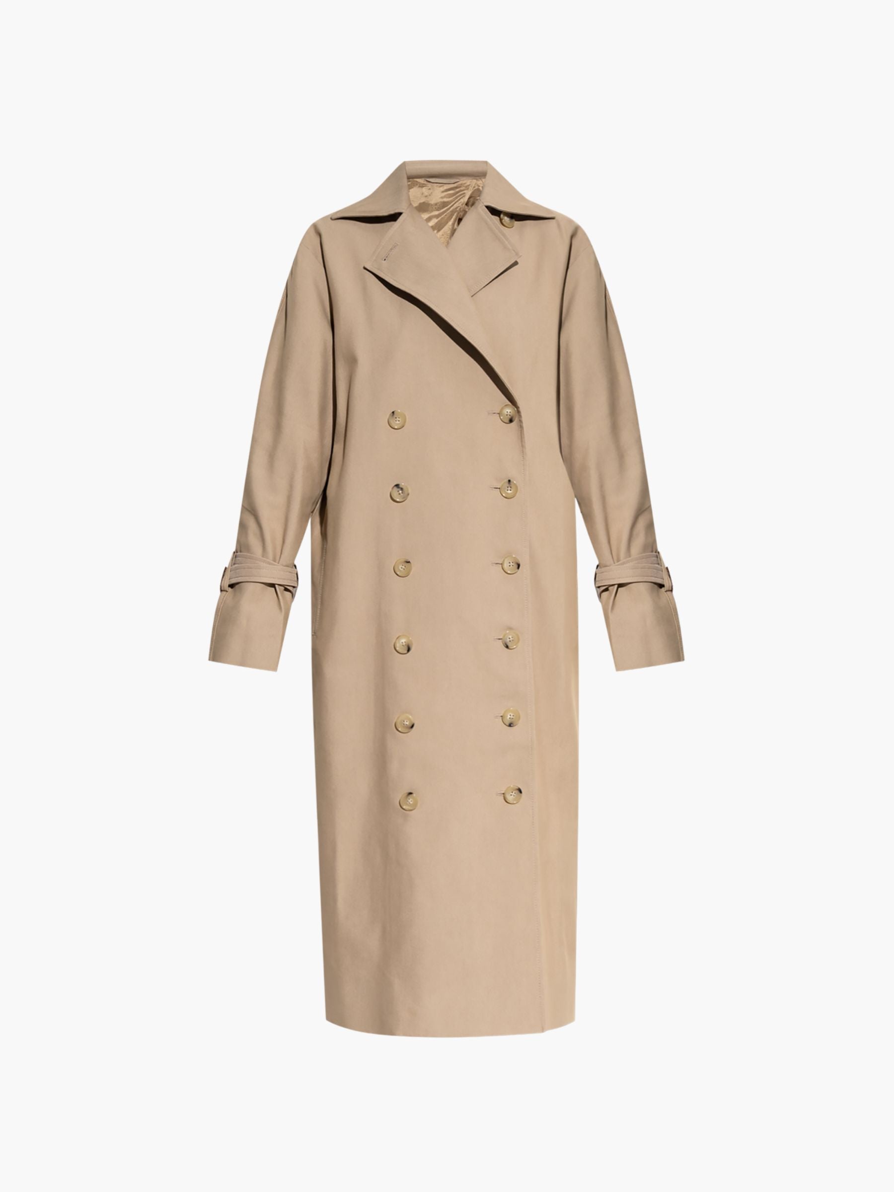 Toteme Signature Trench Coat Khaki