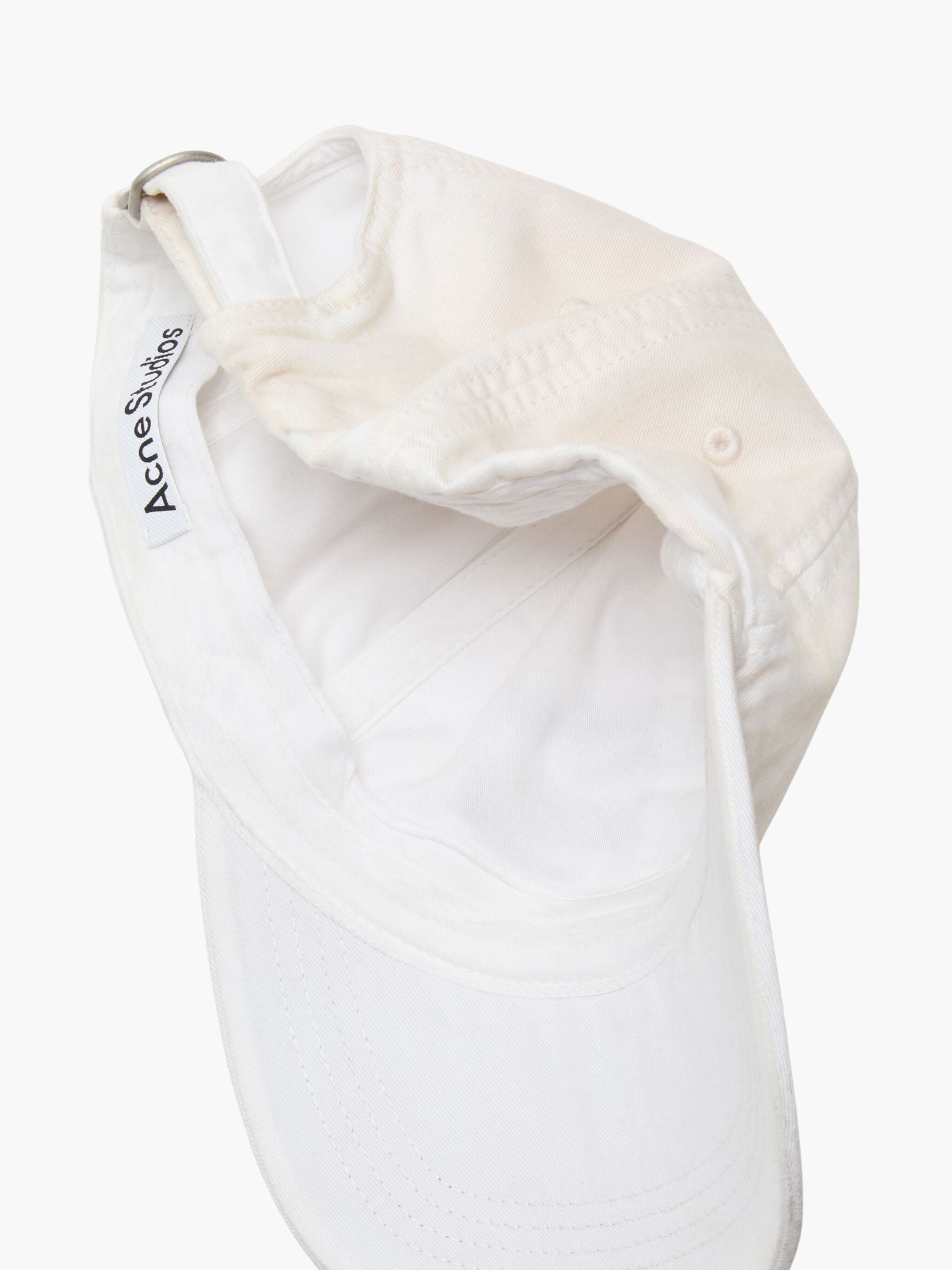 Acne Studios UX-HATS000357 Logo Cap Dusty White