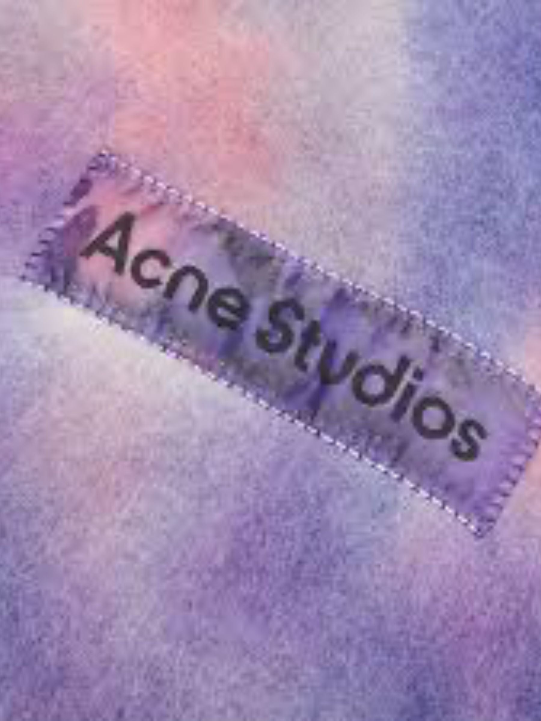 Acne Studios Scarf Tie Dye Lilac