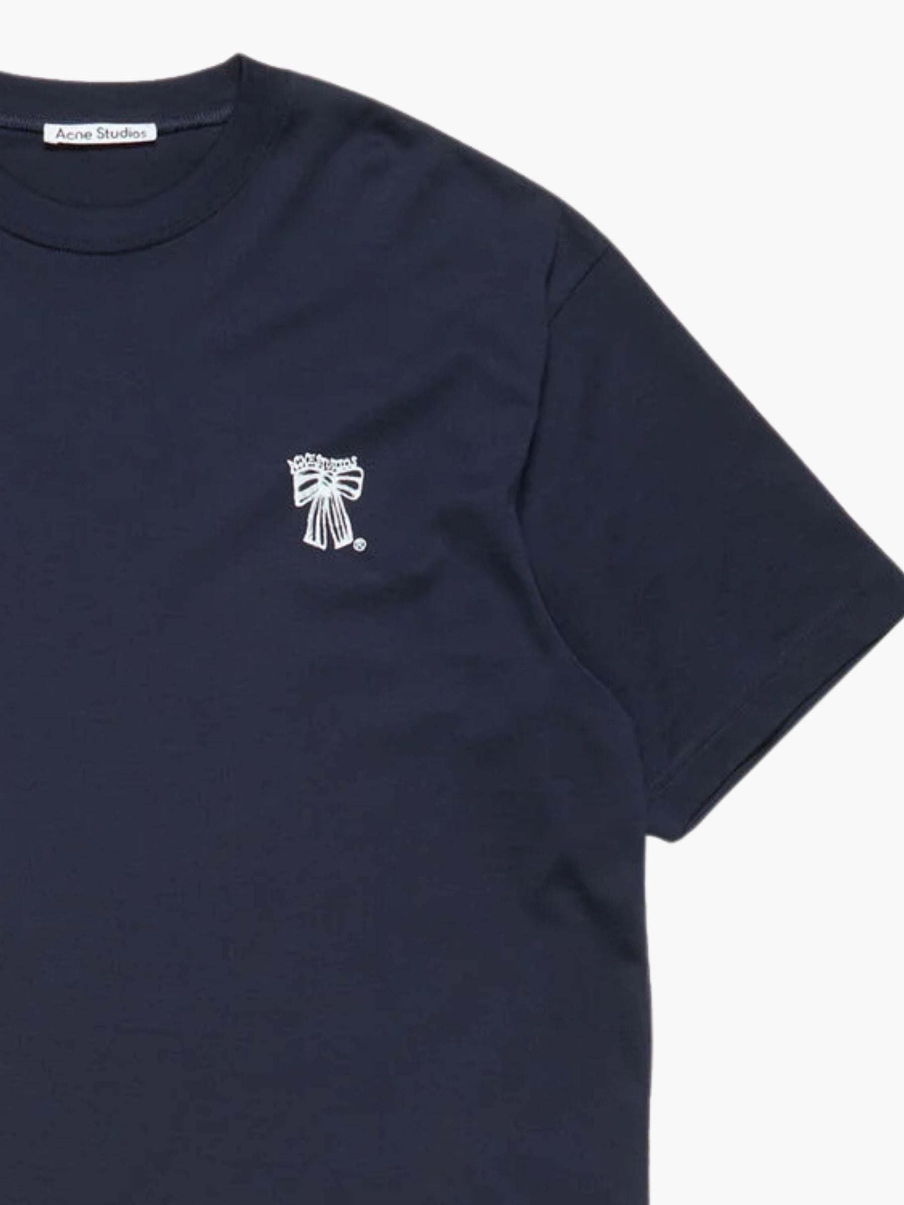 Acne Studios UX-TSHI000291 Bow Tee Navy Blue
