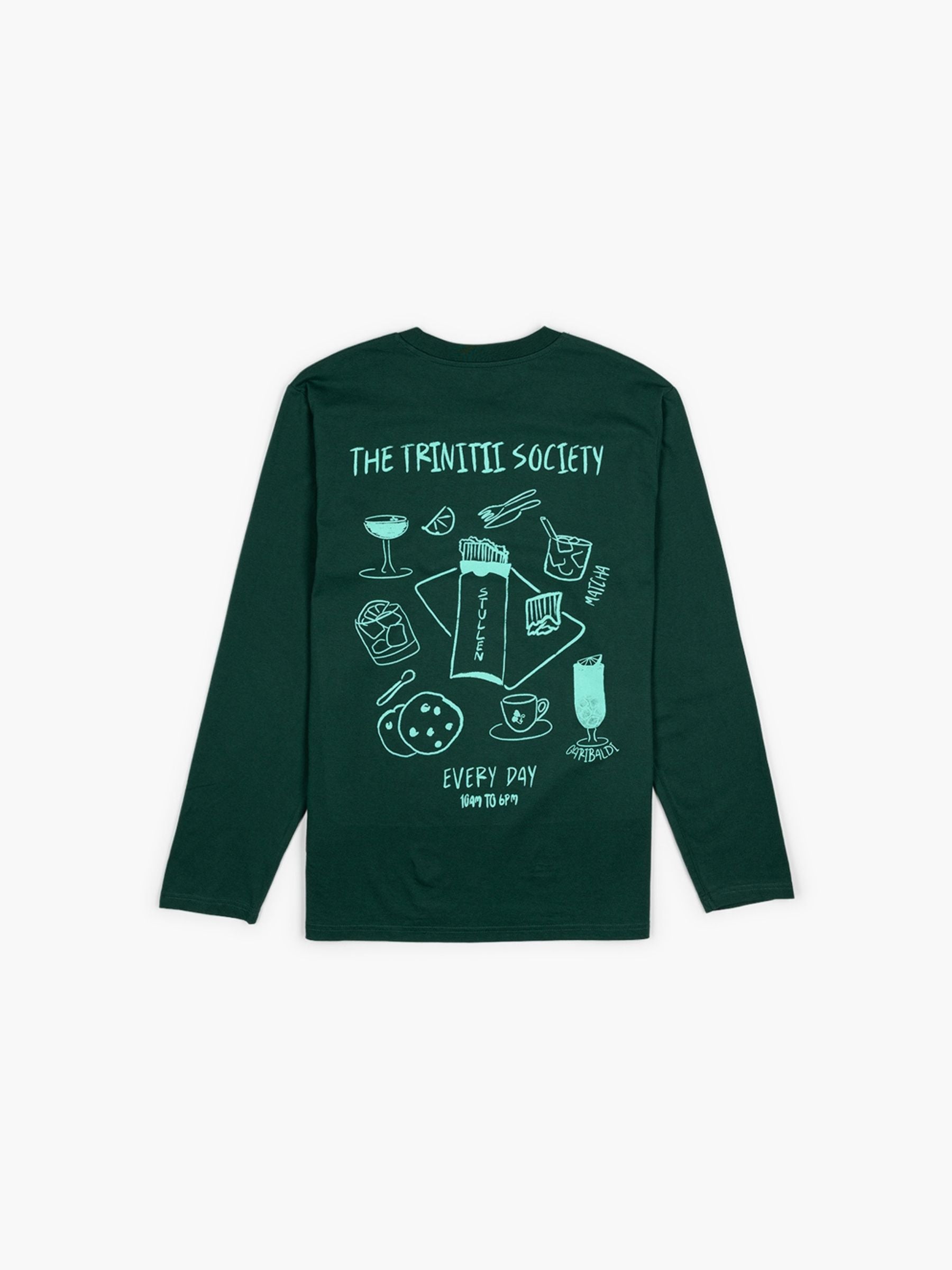 Trinitii Society Longsleeve Tee Glazed Green