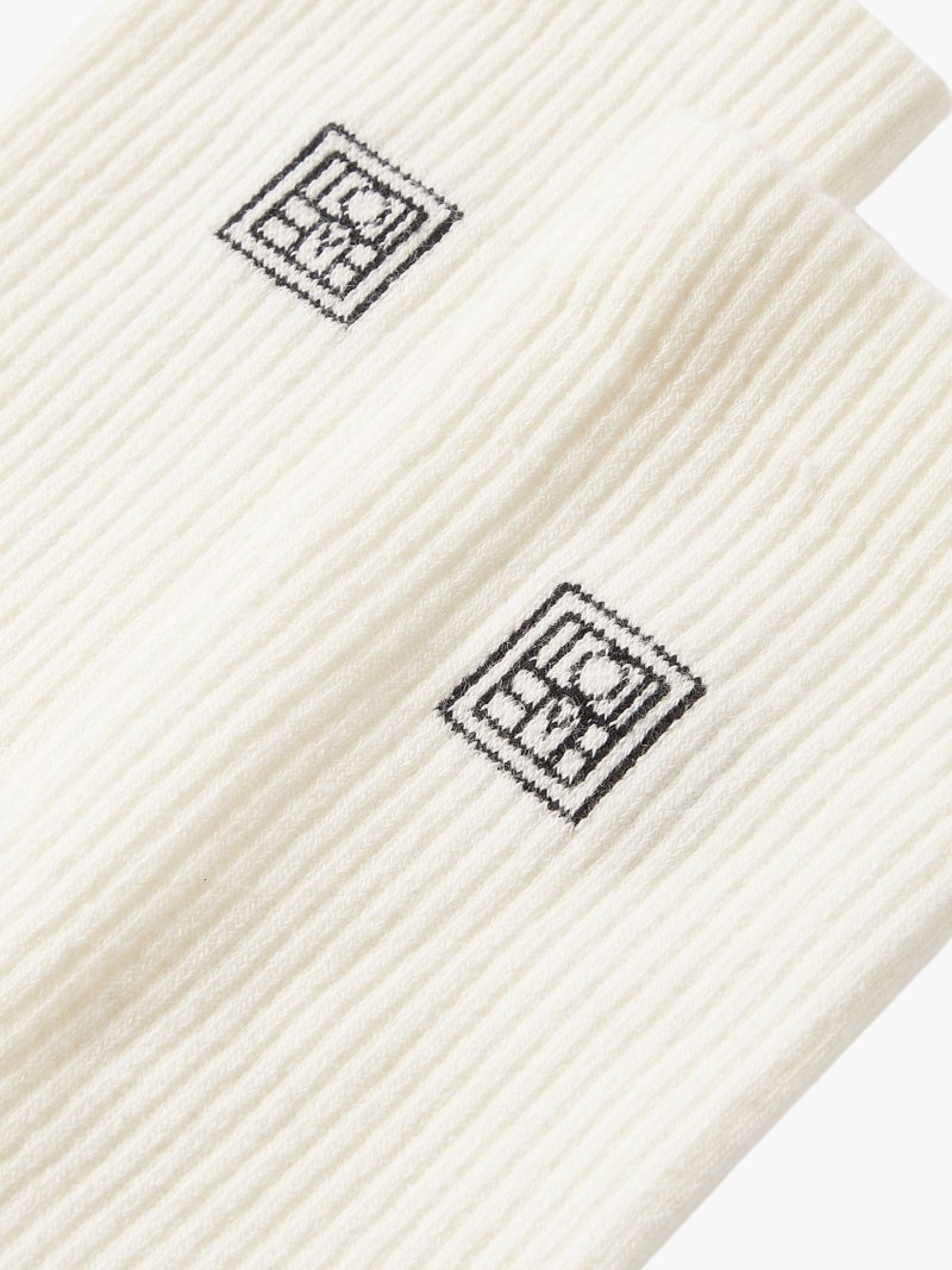 Toteme Monogram Socks Macadamia