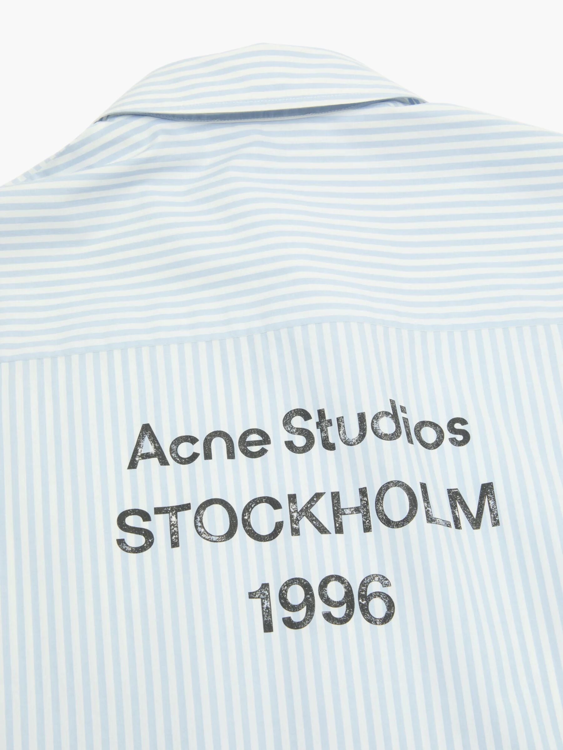Acne Studios Stripe Shirt Light Blue White