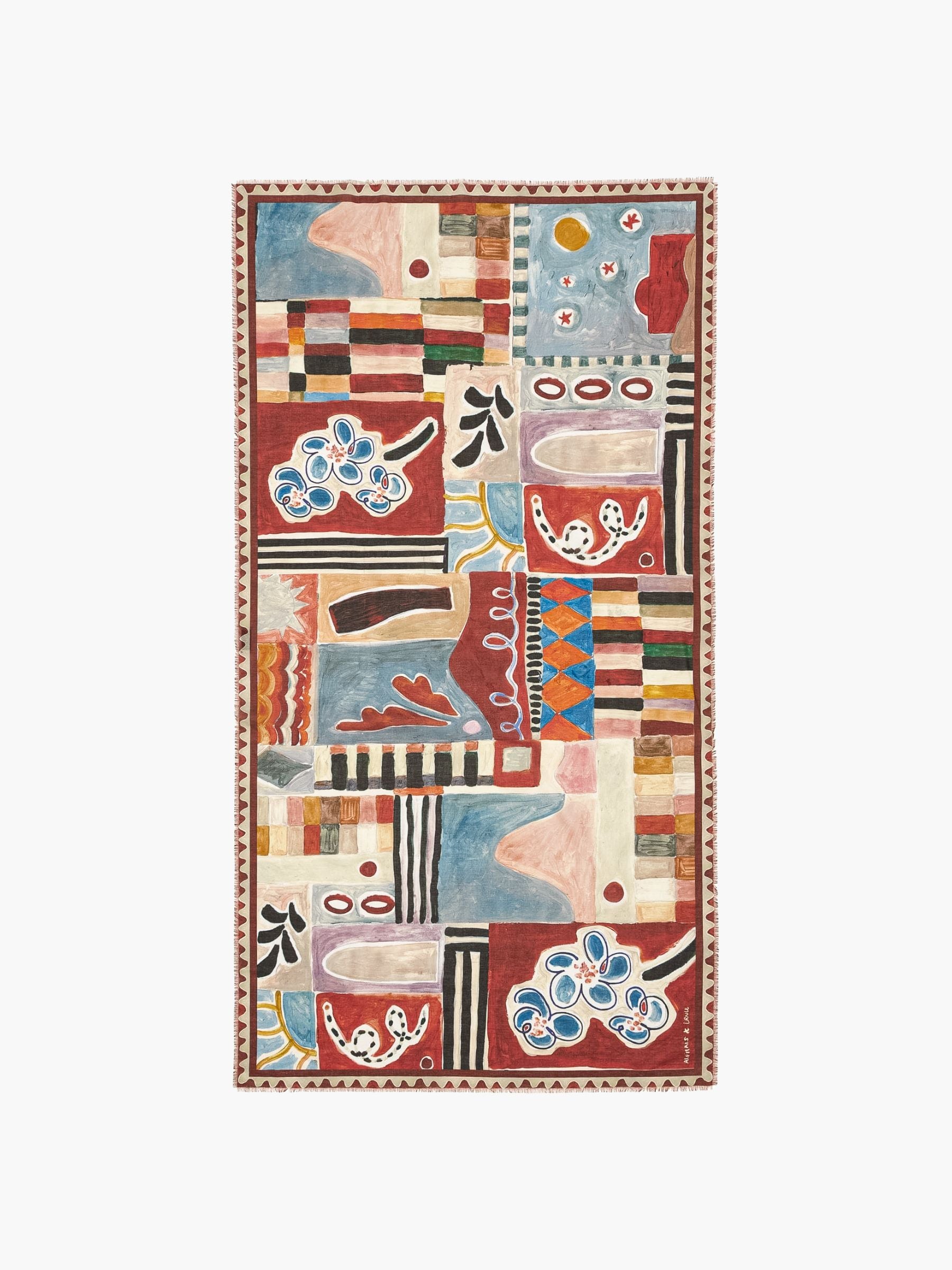 Alemais x LRNCE Michelle Cotton Pareo Scarf