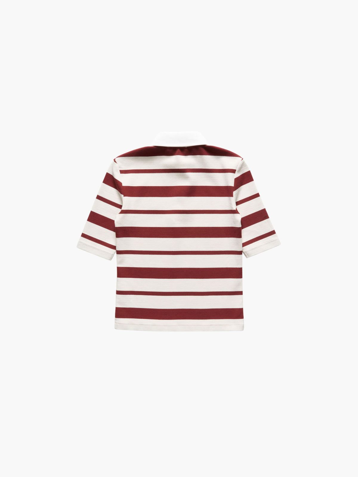 Acne Studios WN-TSHI000029 Embroidered Polo Red Ecru