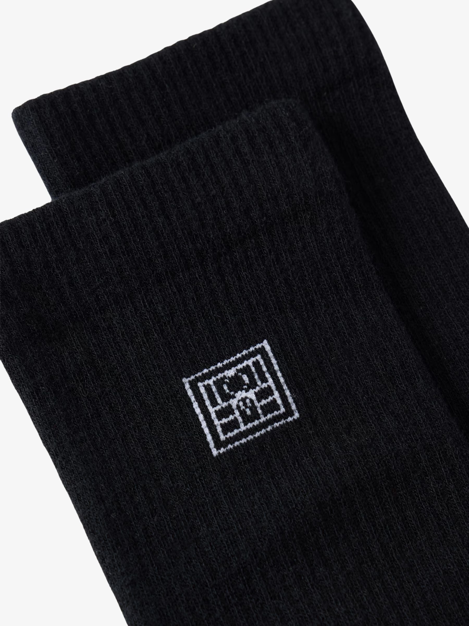 Toteme Monogram Socks Black