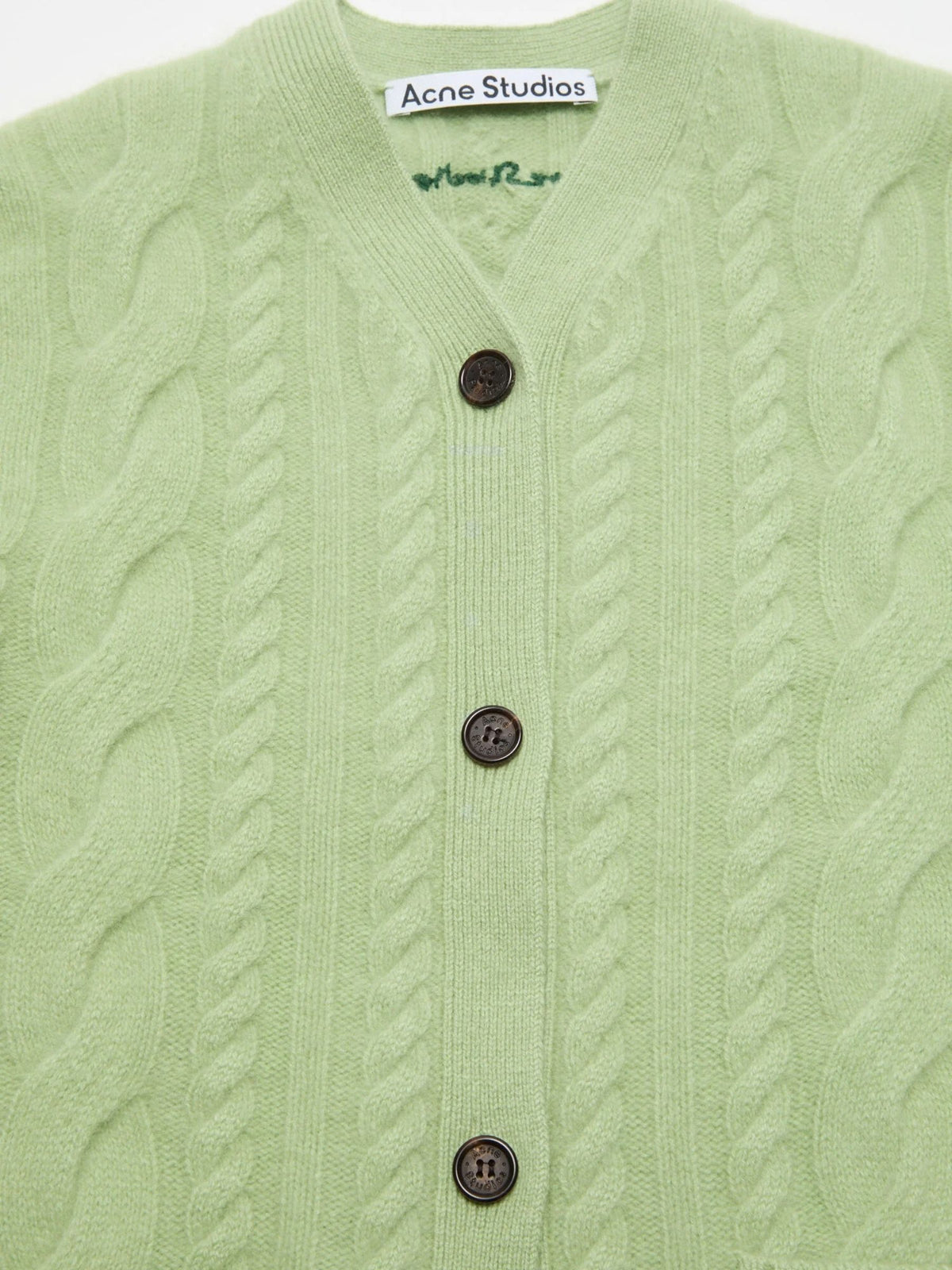 Acne Studios WN-KNIT000124 Cardigan Sage Green