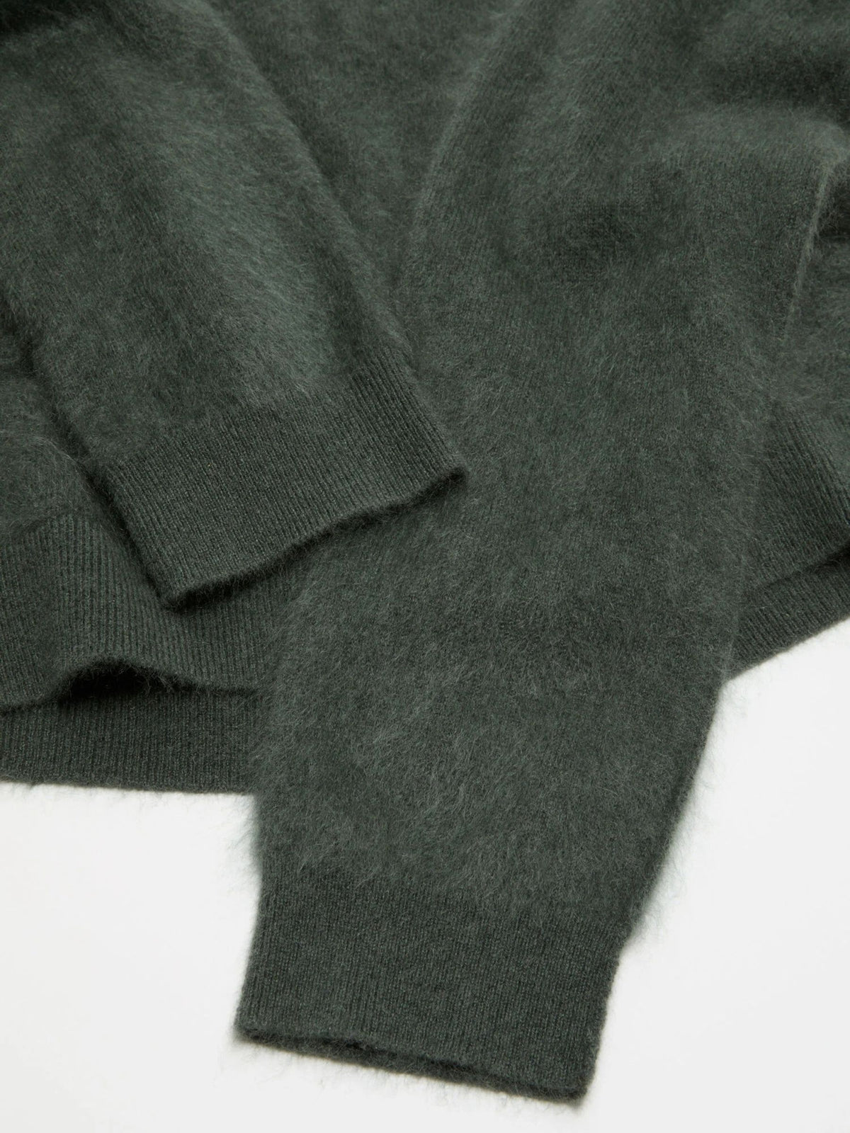 Acne Studios MN-KNIT000608 Cashmere Pullover Dark Green