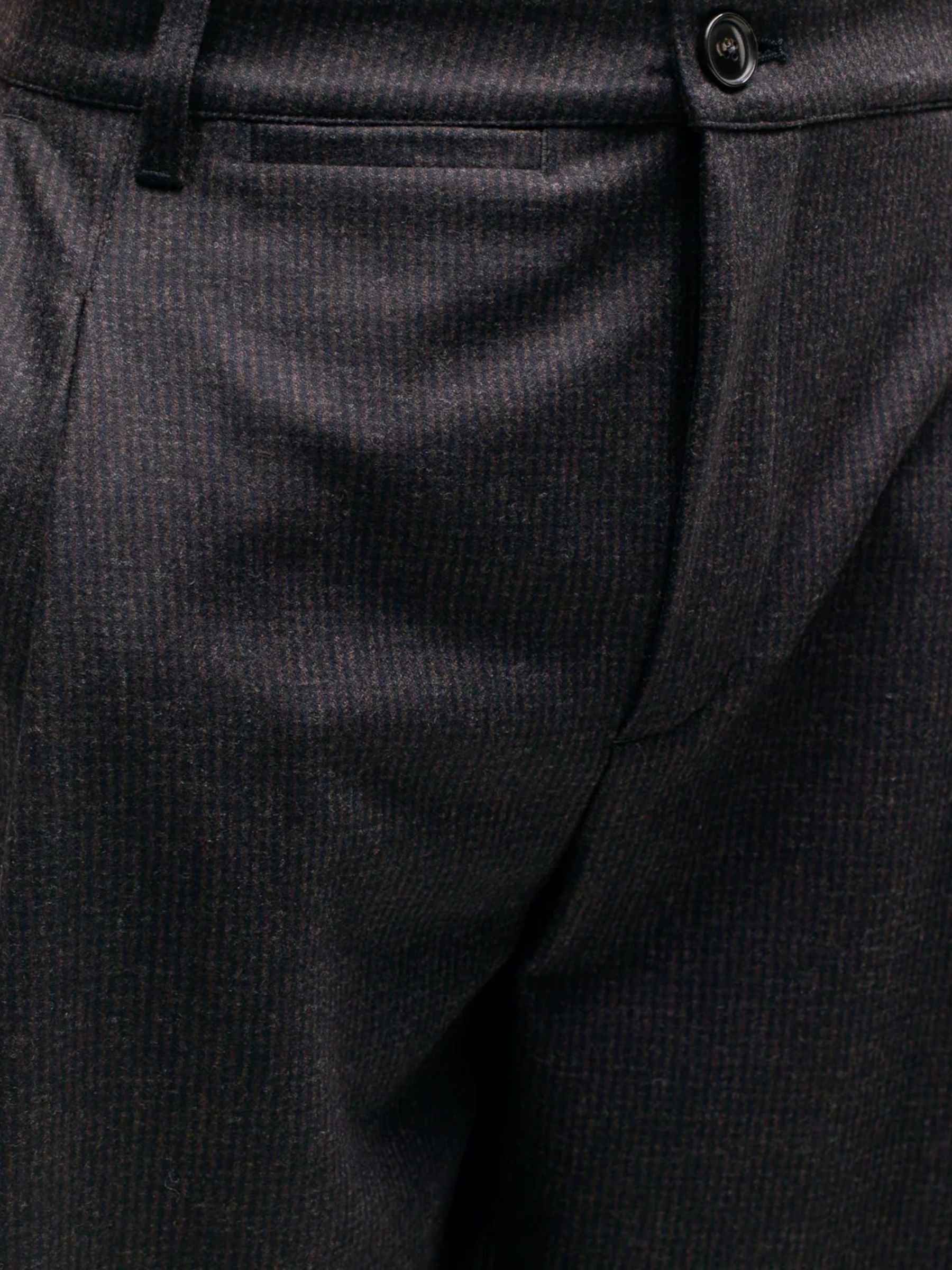 A Kind Of Guise Folded Wide Trousers Dark Brown