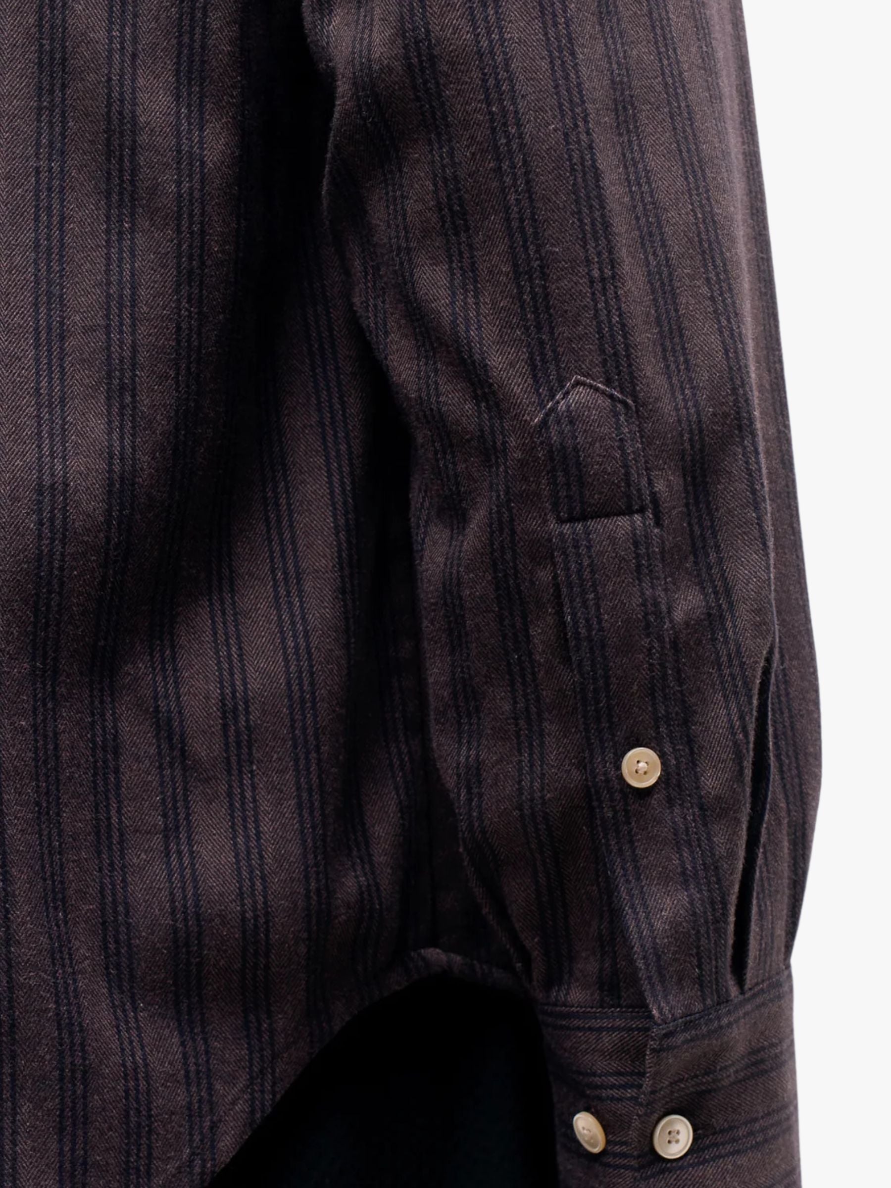 A Kind Of Guise Seifur Shirt Herringbone Stripe Purple