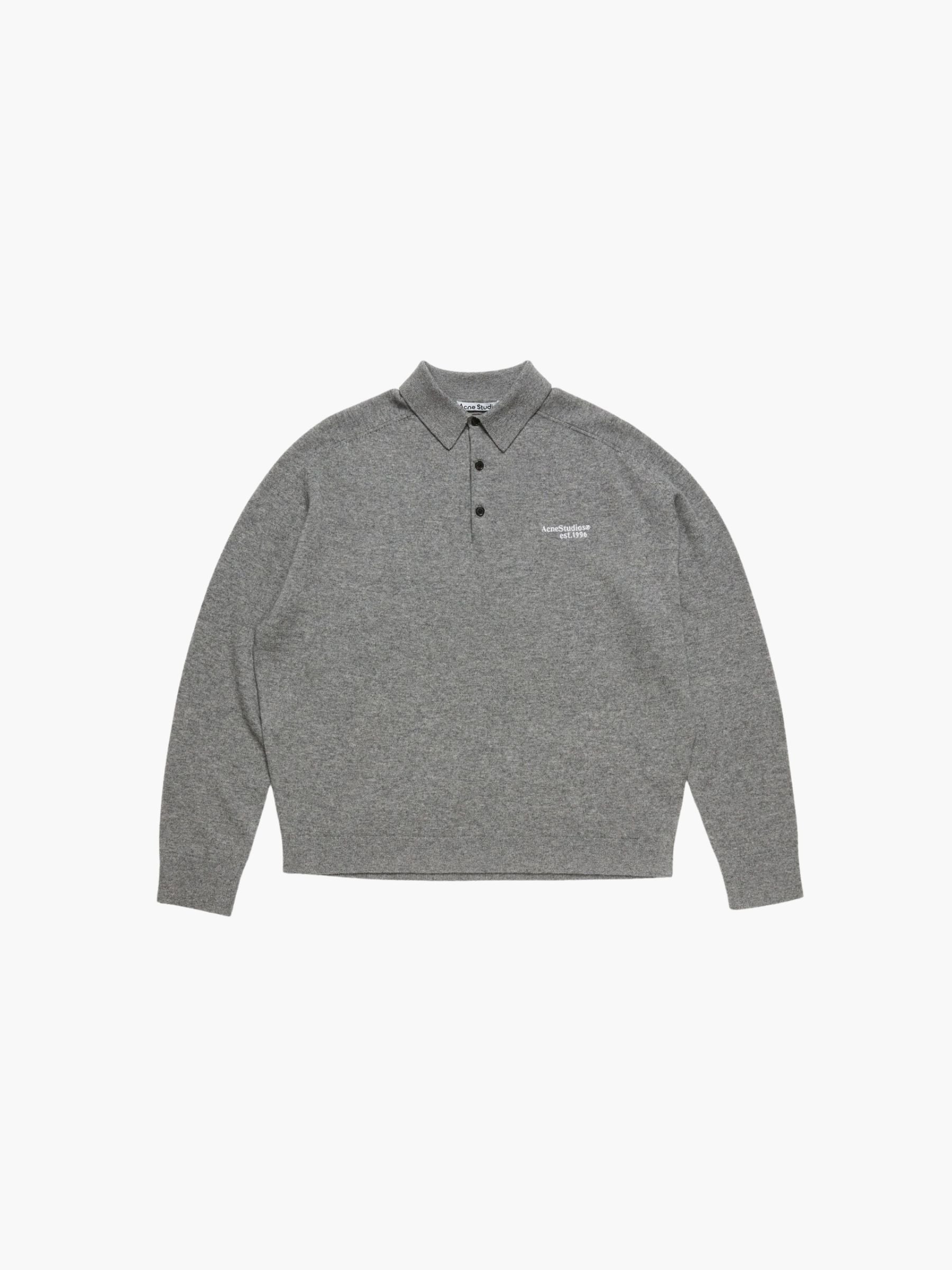 Acne Studios MN-KNIT000611 Polo Dark Grey