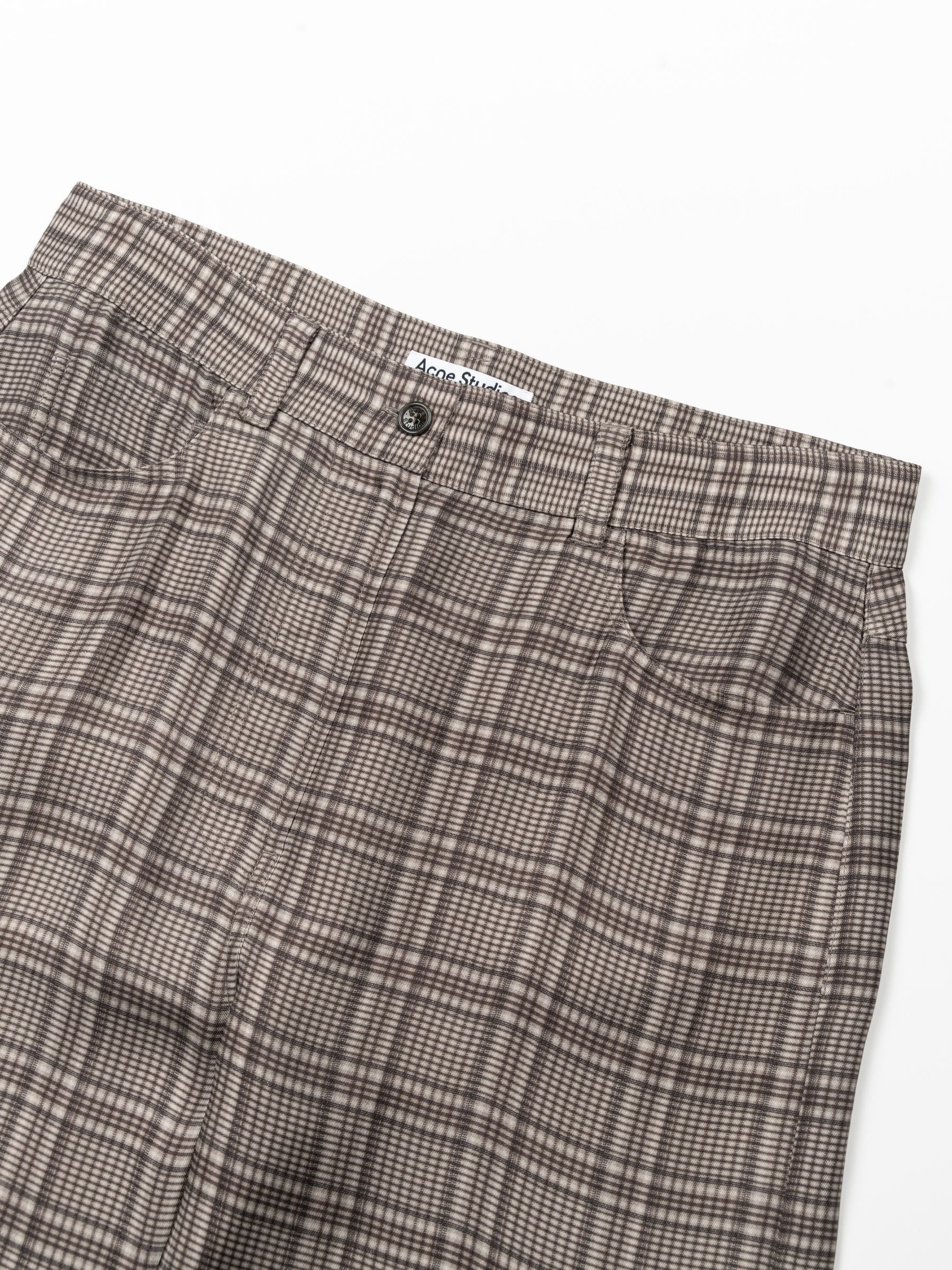 Acne Studios WN-TROU001487 Pants Check Dark Grey
