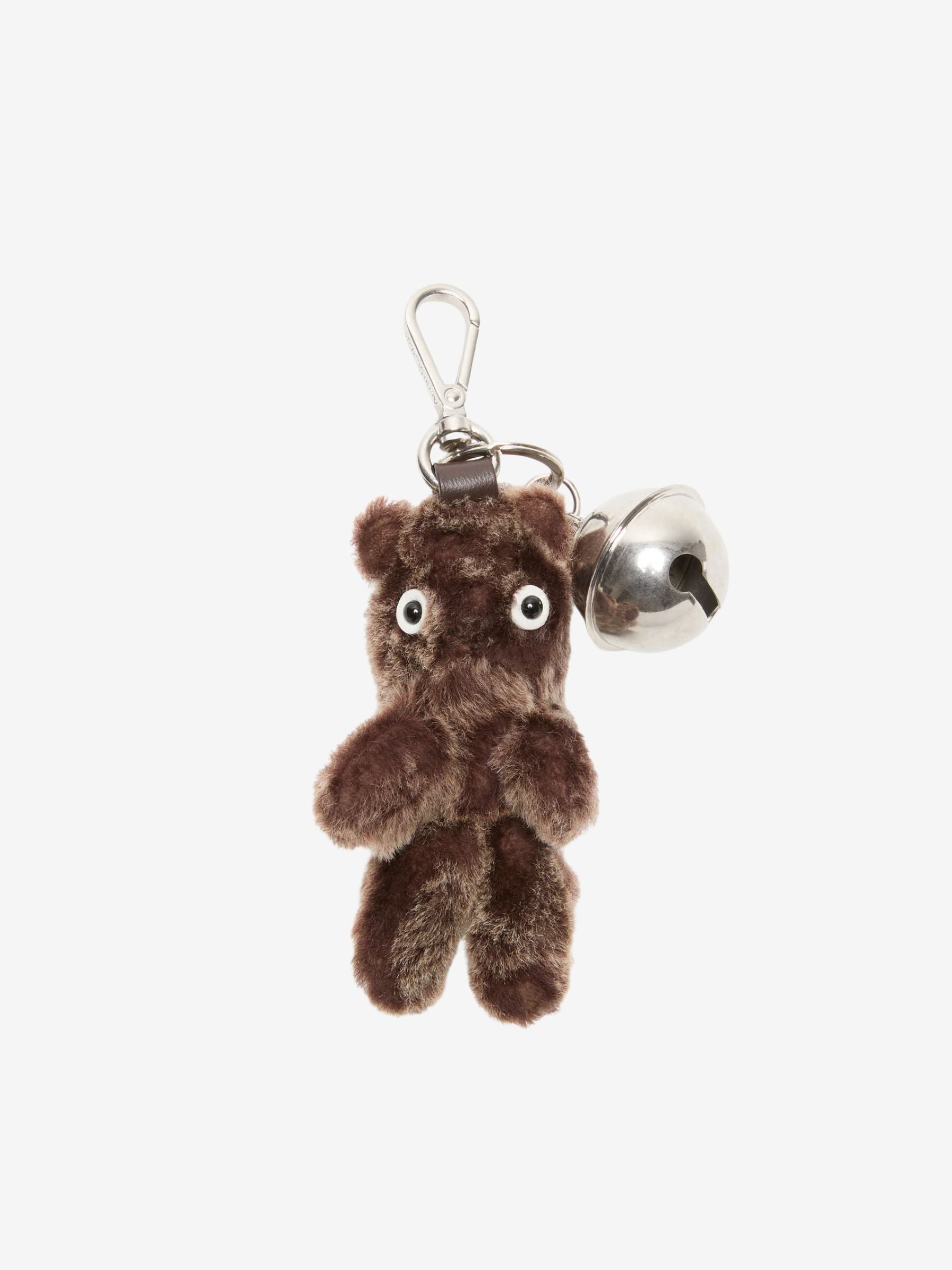 Acne Studios UX-ACCS000187 Teddy Keychain Chocolate Brown