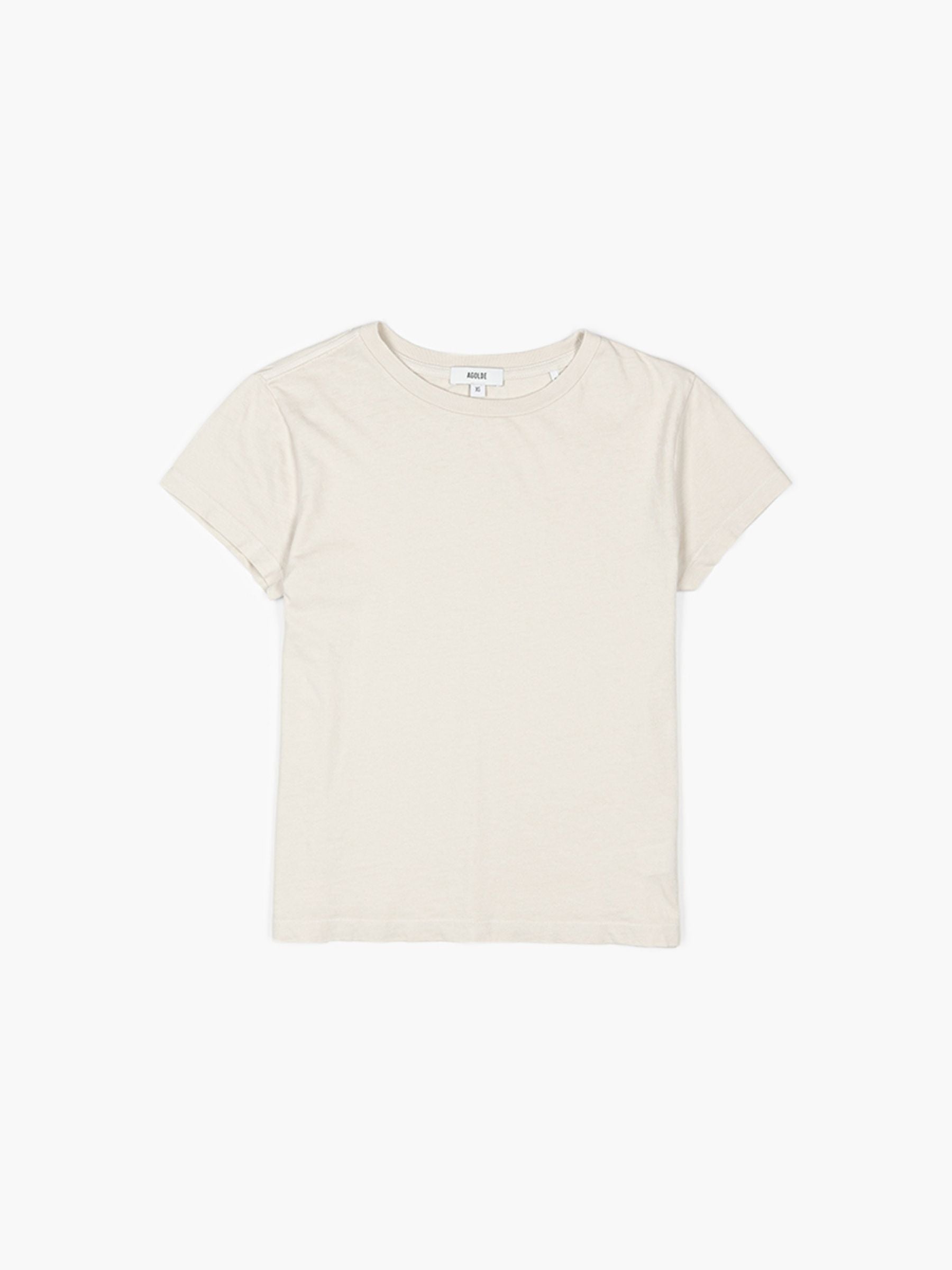 Agolde Adine Longline Sleeve Tee Bone
