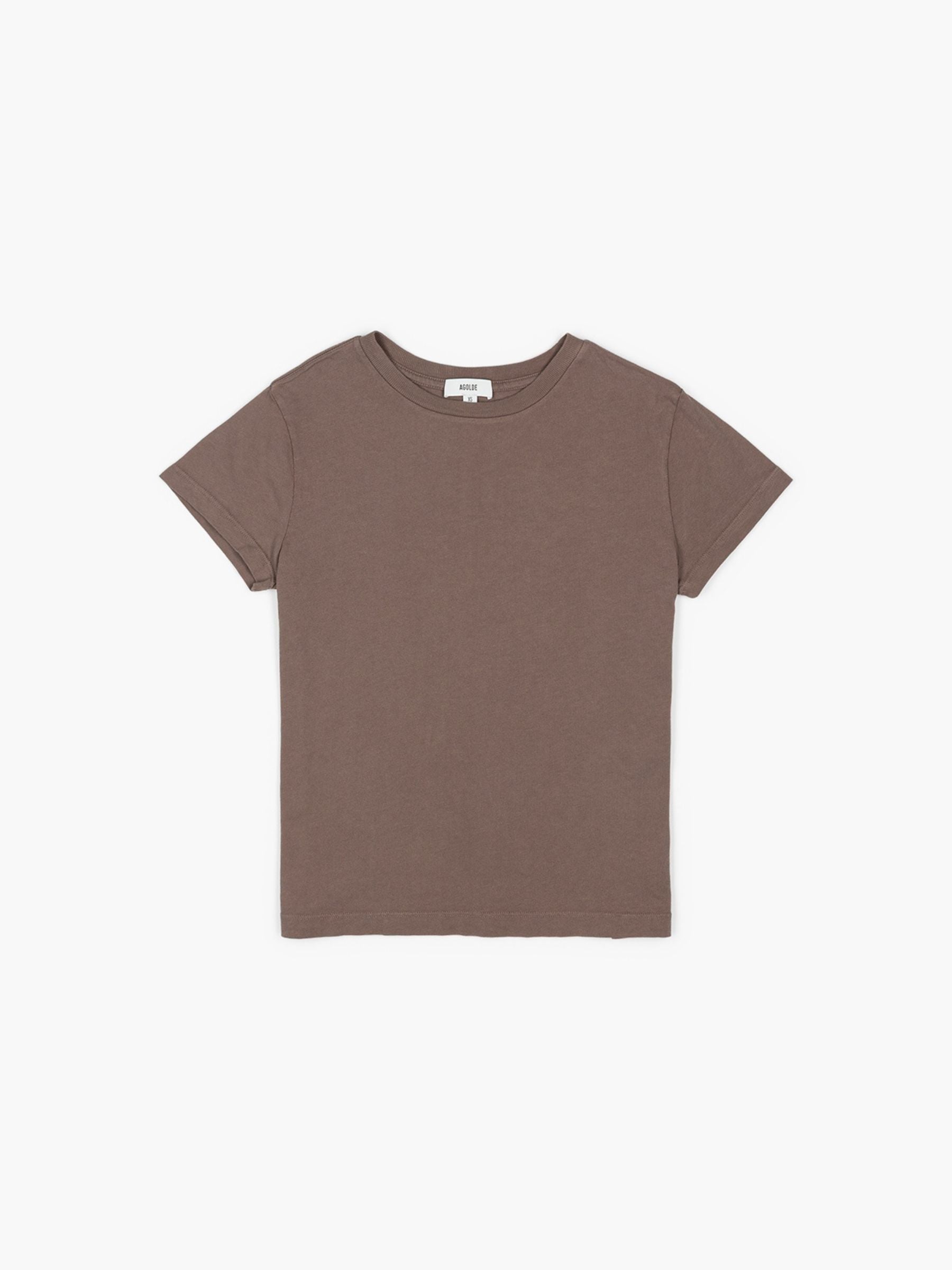Agolde Adine Longline Sleeve Tee Mauvine