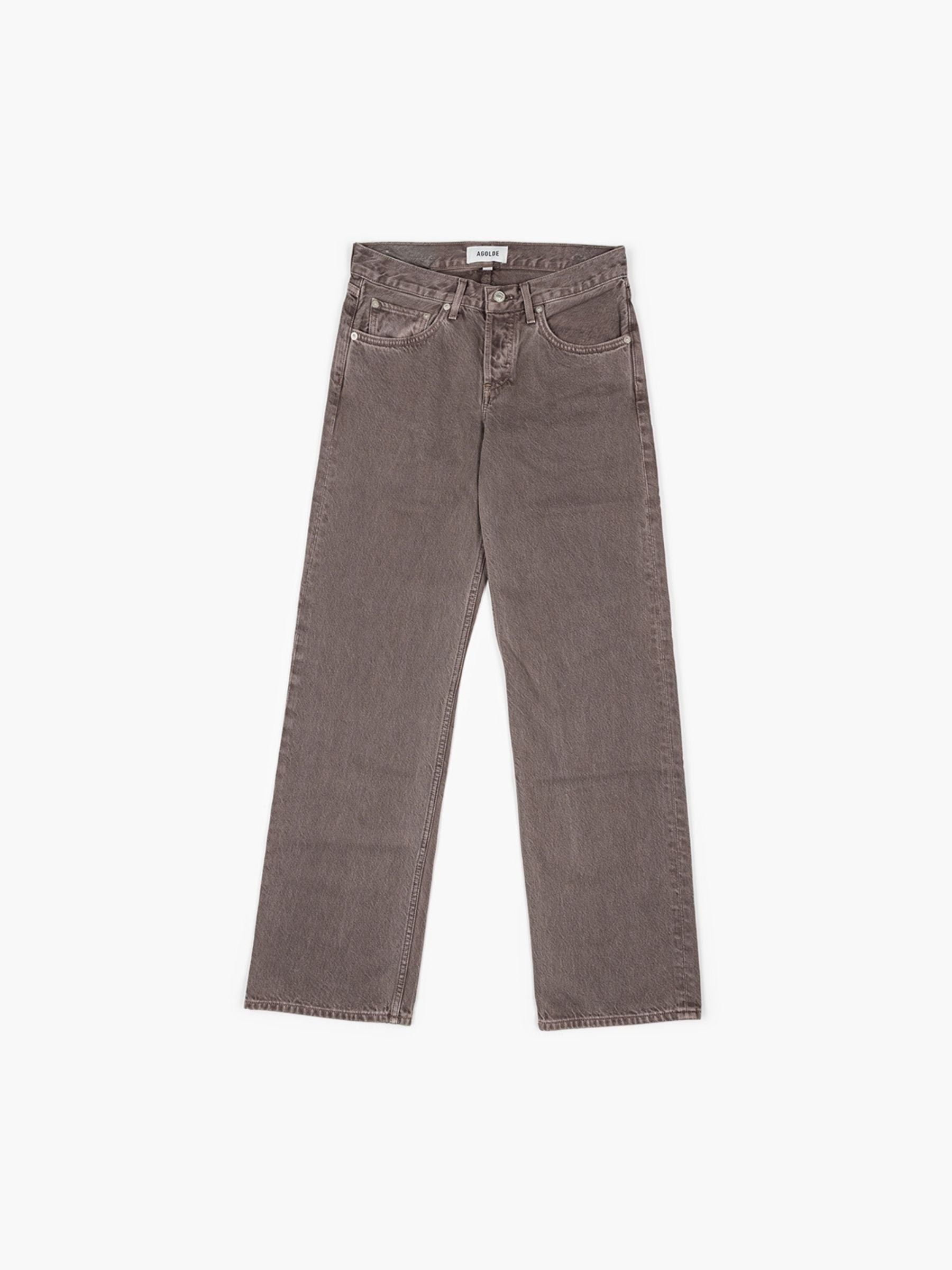 Agolde Low Rise Loose Jeans Mauvine