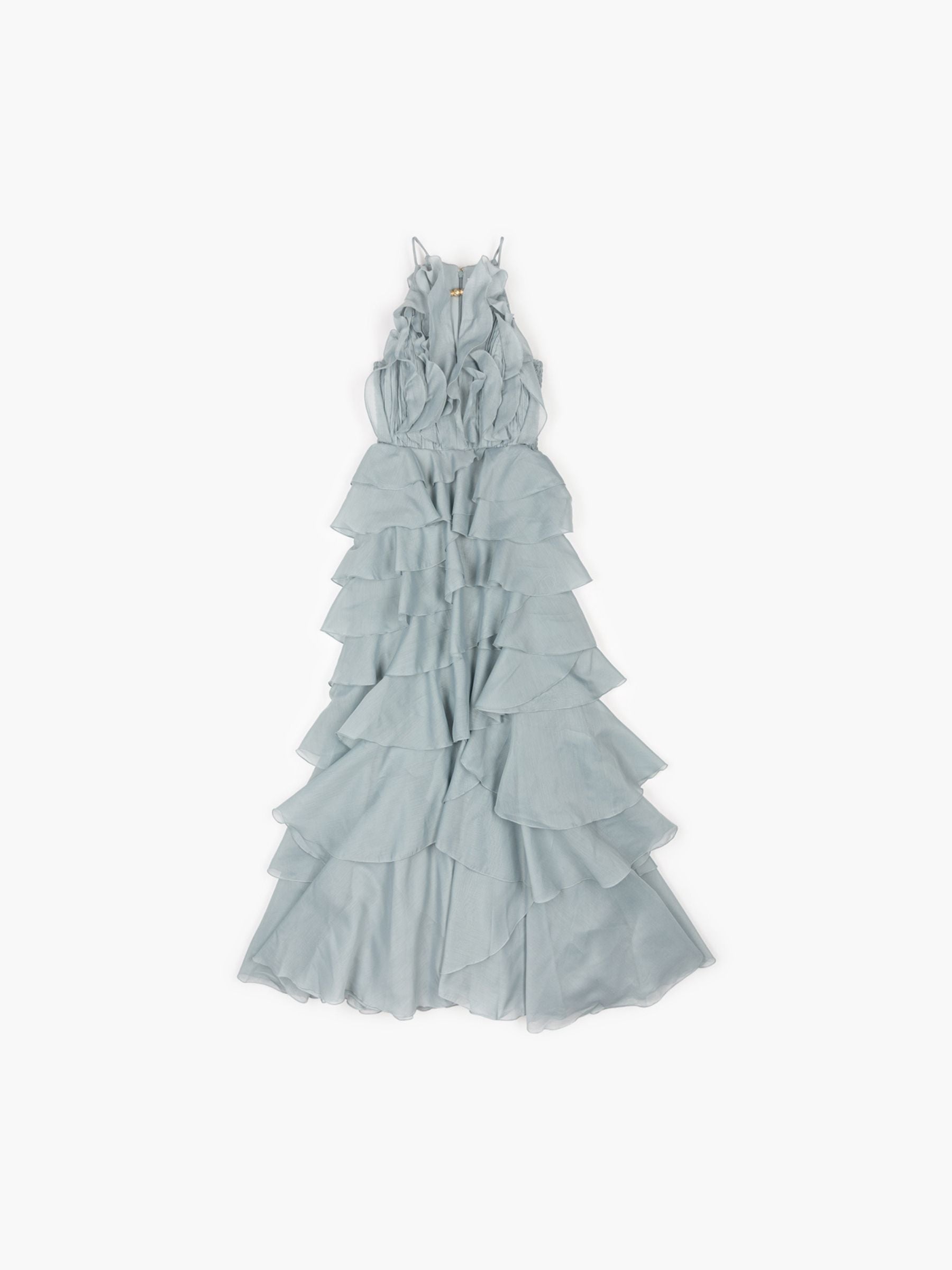 Aje Cleo Gown Dress Duck Egg