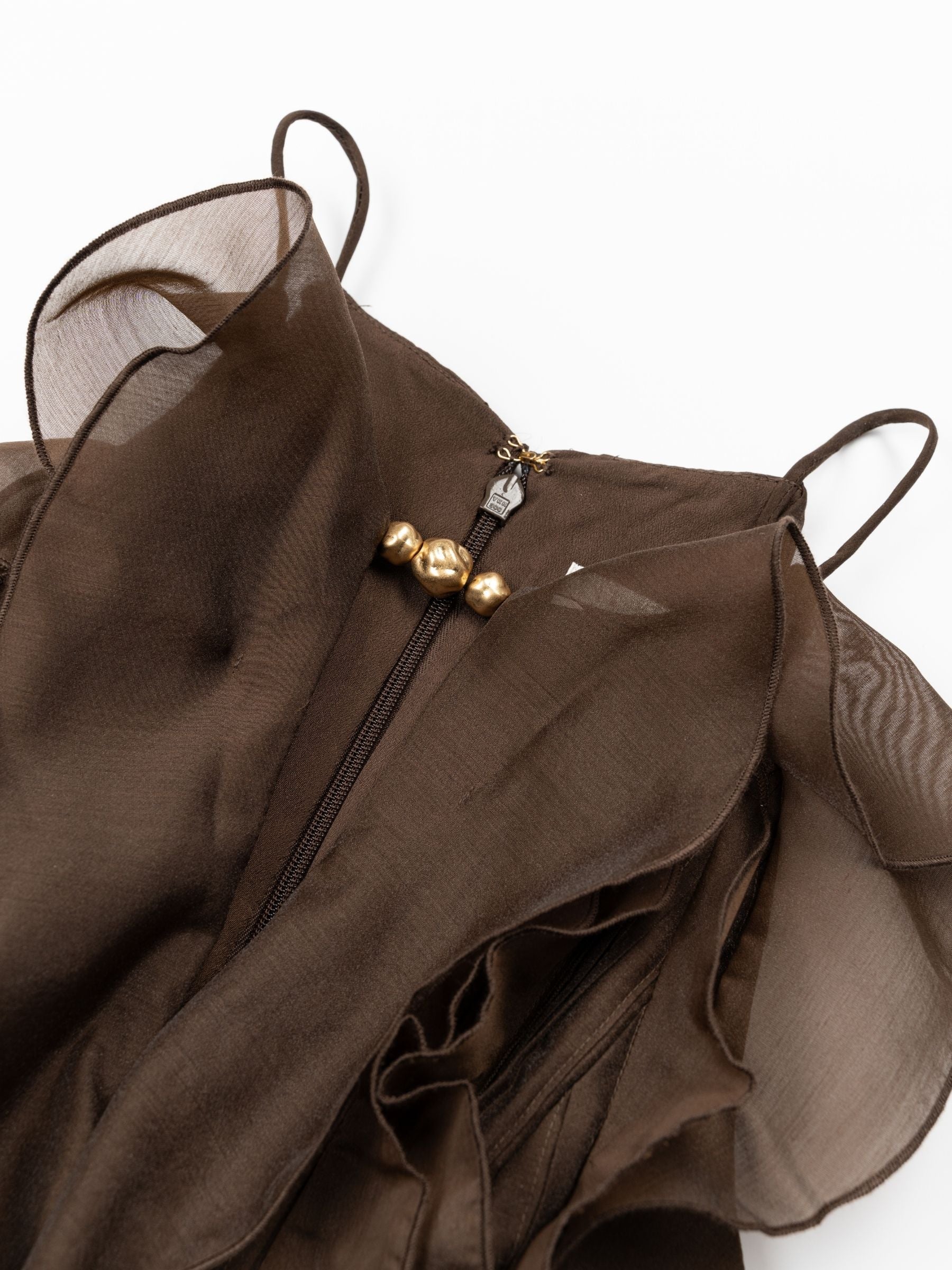 Aje Cleo Gown Dress Carob