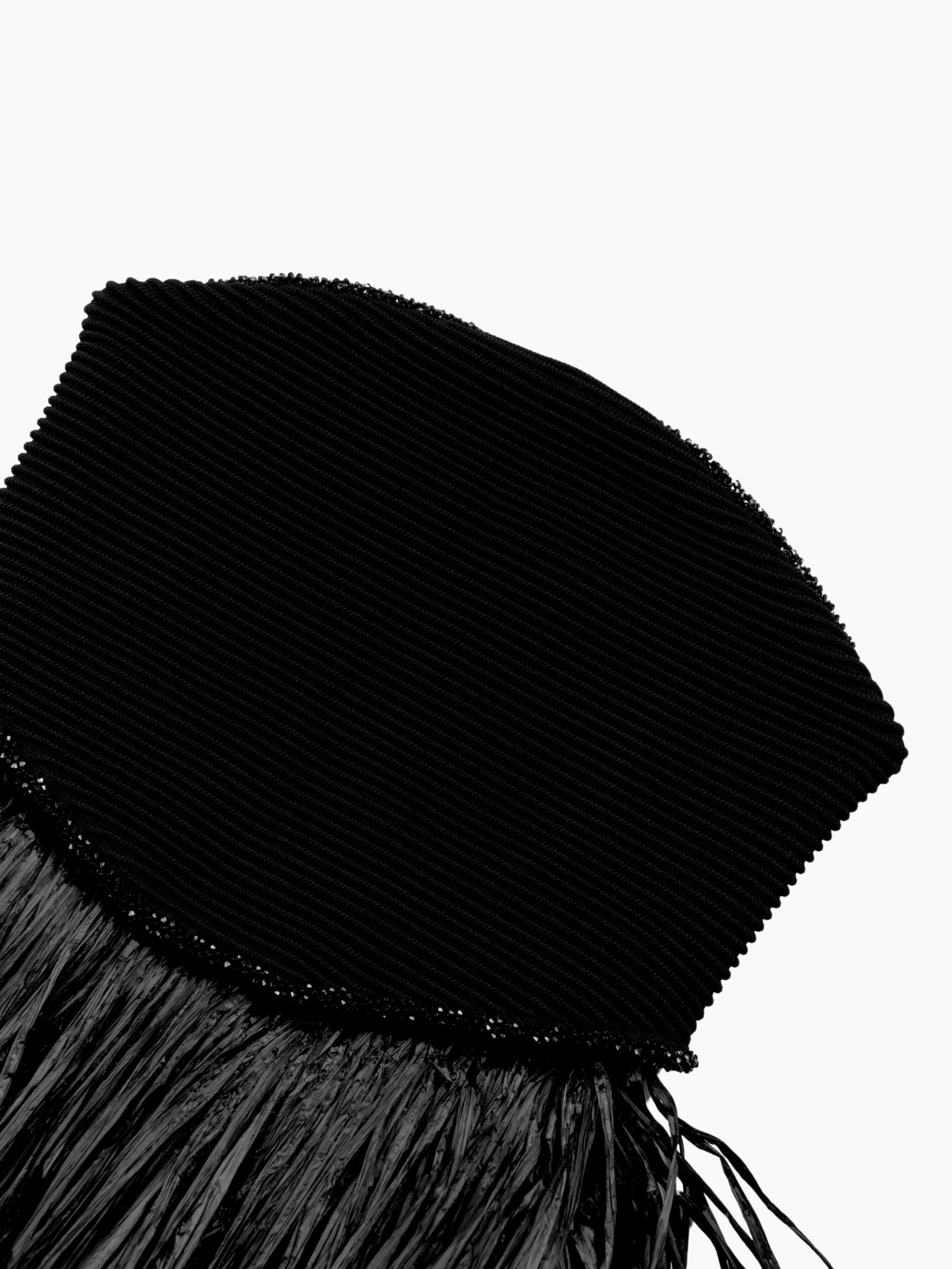 Aje Florentia Raffia Mini Dress Black